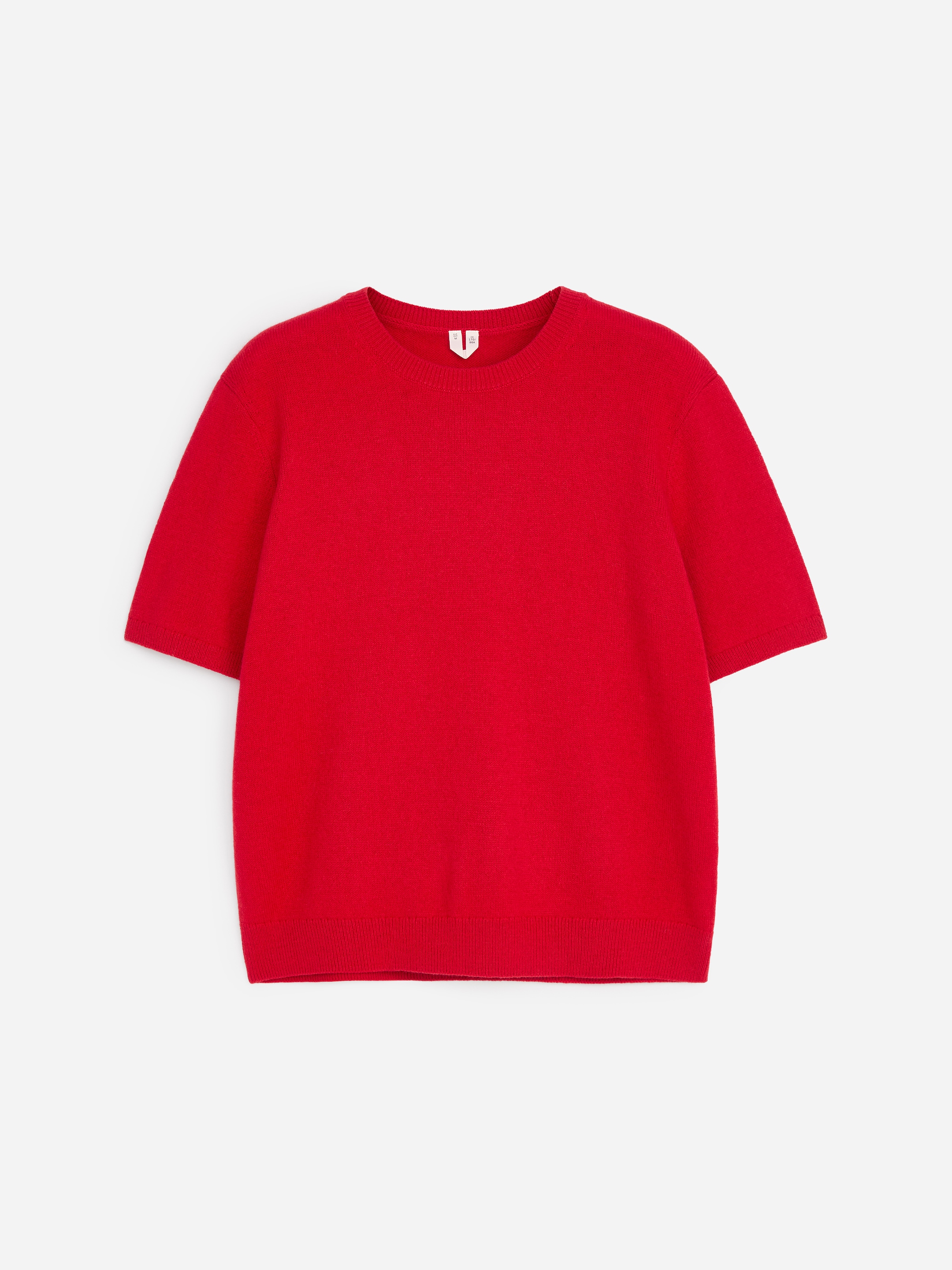 Jersey de lana y algodón de manga corta - Rojo - Corte estándar - women - StillMedia/DescriptiveStillLife - 1
