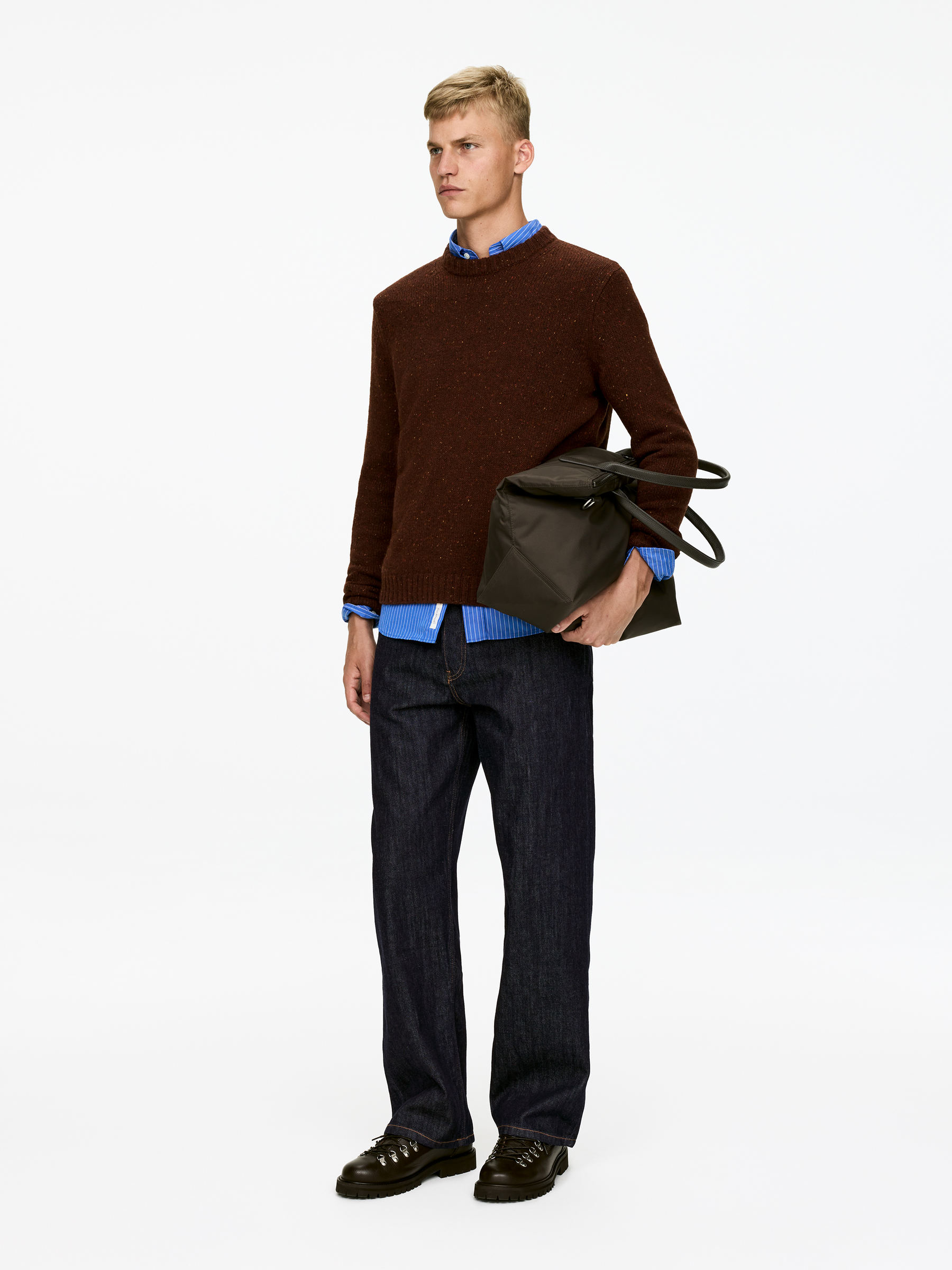 MIST Wide Jeans - Dark Blue - Loose fit - Men - StillMedia/Lookbook - 4