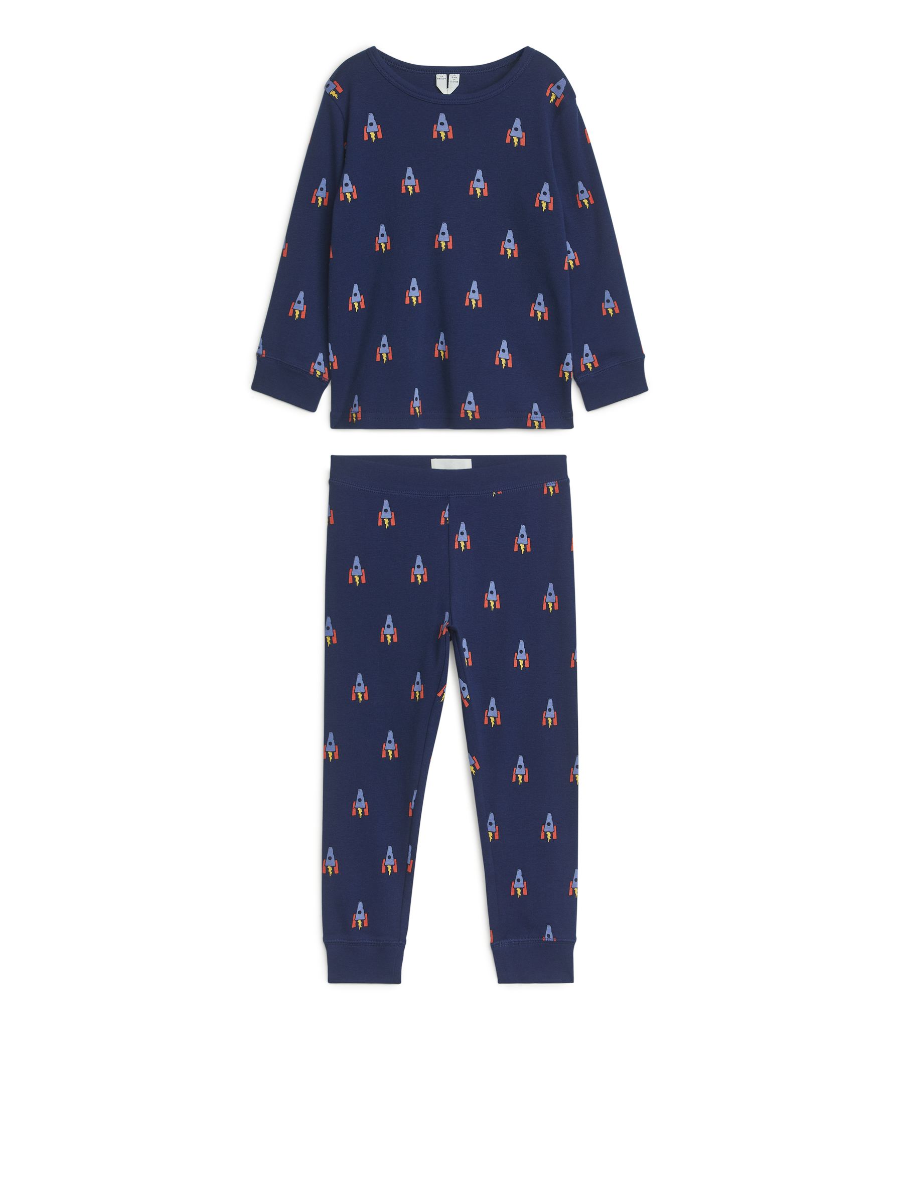 Jersey-Pyjama - Dunkelblau/Raketen - Regular Fit - Kinder - StillMedia/DescriptiveStillLife - 3