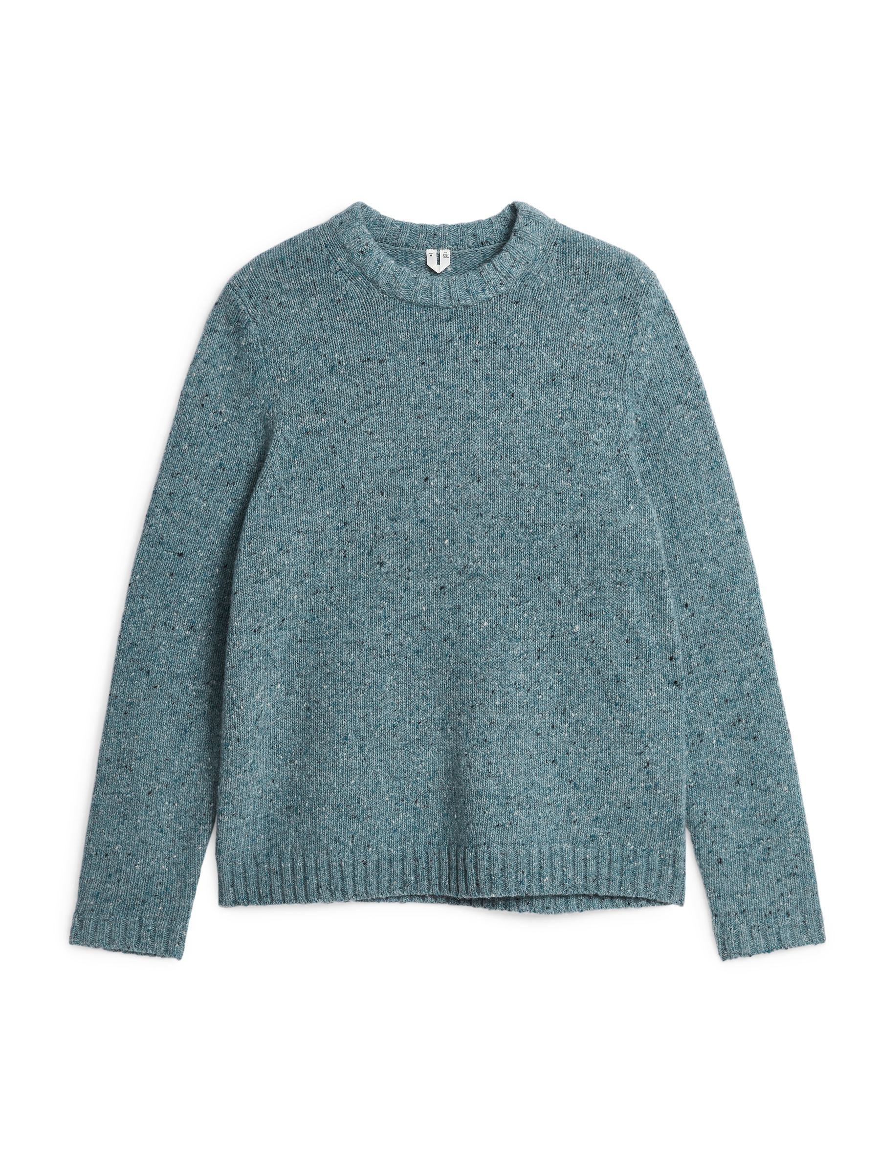 Pullover aus einer Mischung aus Wolle und Alpaka - Taubenblau - Regular Fit - Herren - StillMedia/DescriptiveStillLife - 1