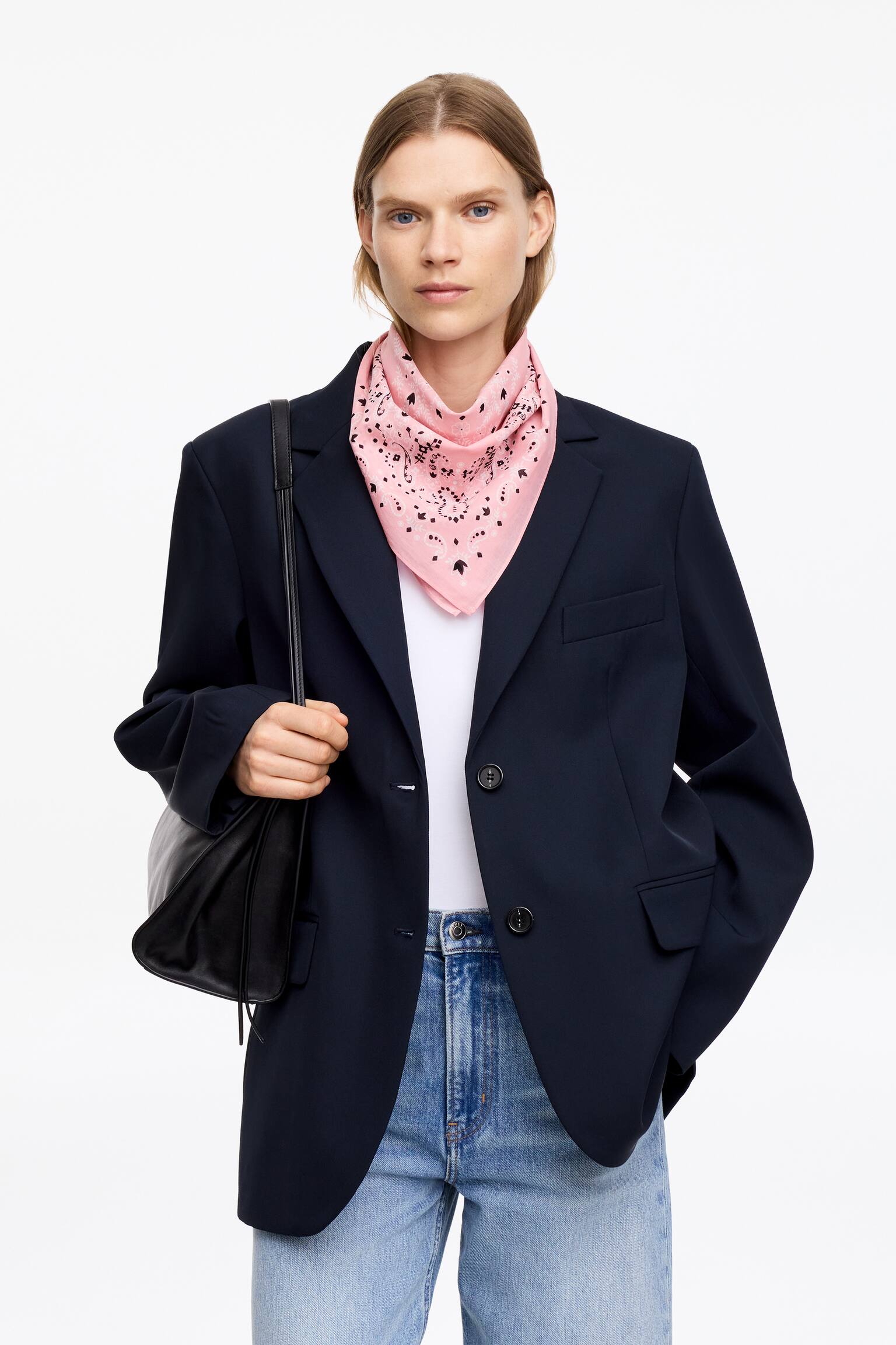 Katoenen sjaal - Roze - 3