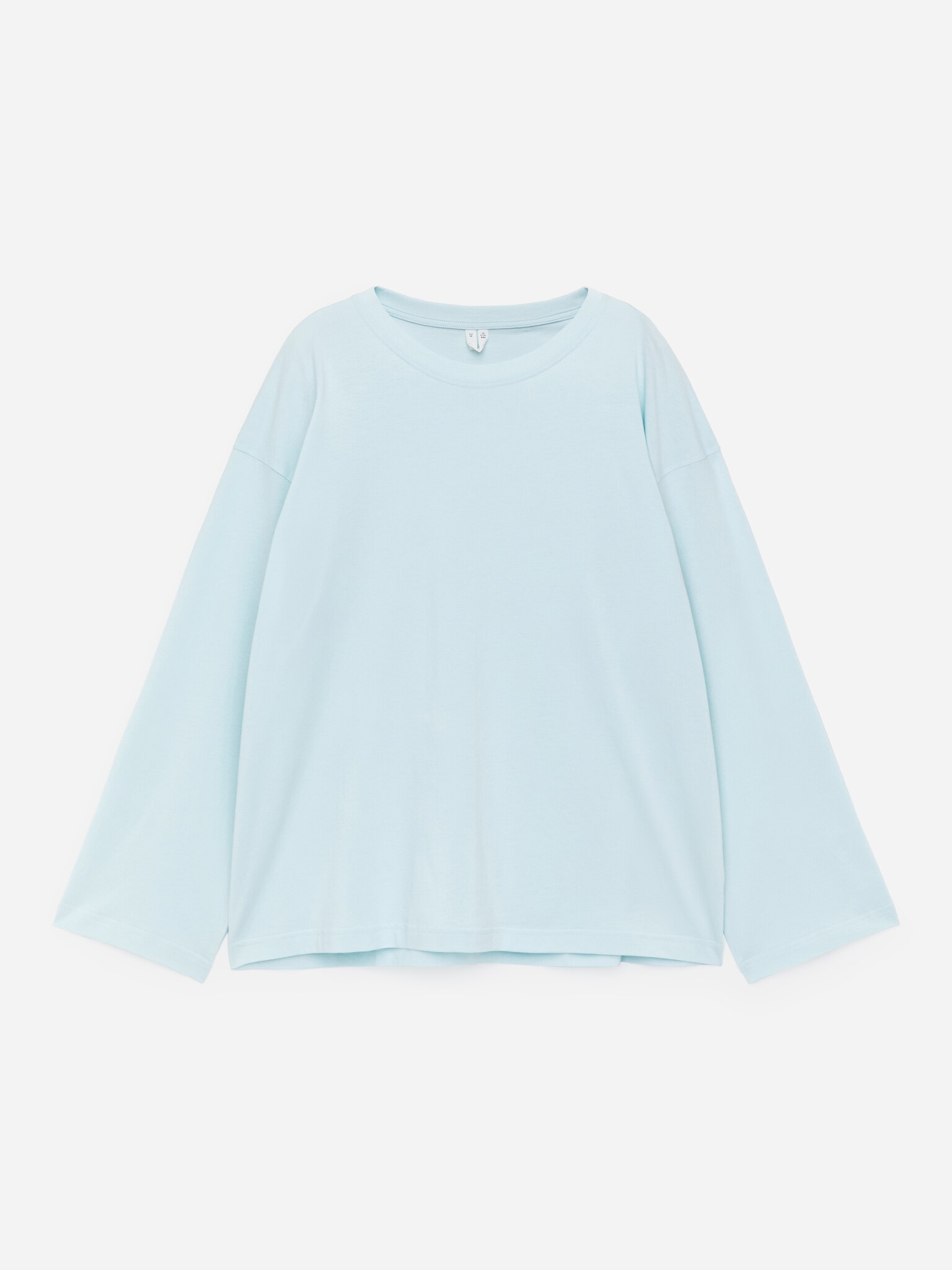 Oversized Long-Sleeve T-Shirt - Turquoise/White/Multi Colour/Black/White - 2