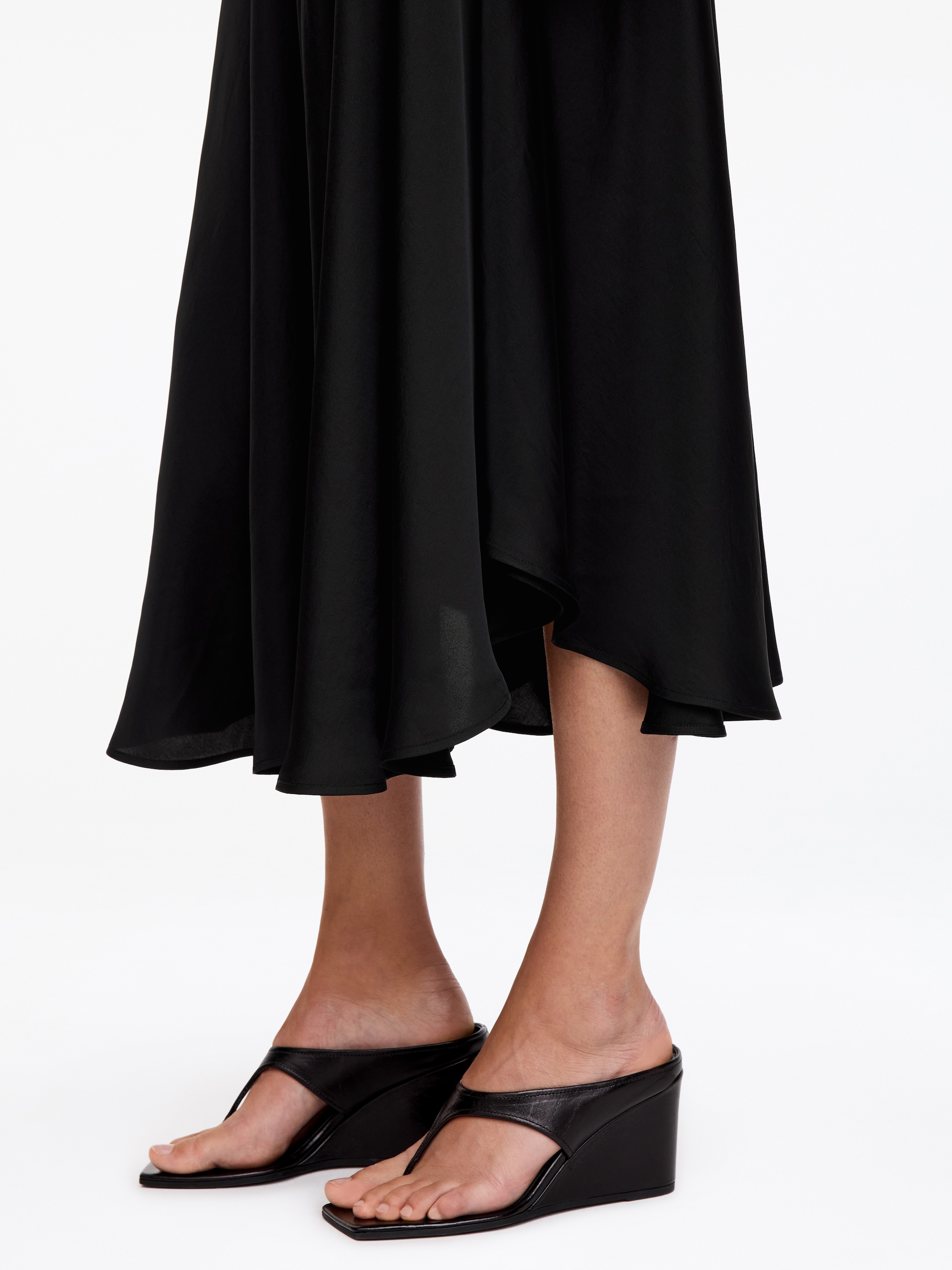 Gonna ampia con coulisse - Nero - Regular fit - women - StillMedia/Lookbook - 4