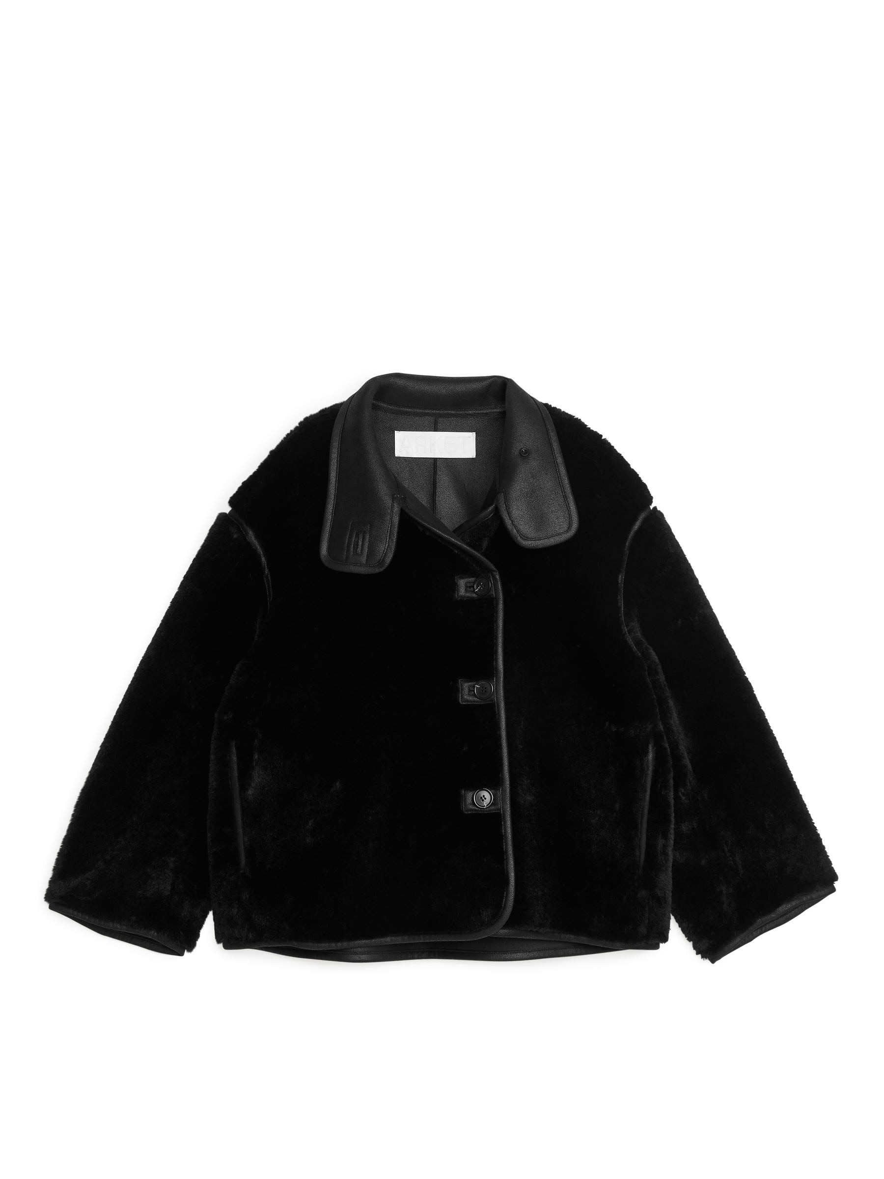 Faux Fur Jacket - Black - Relaxed fit - Women - StillMedia/DescriptiveStillLife - 5