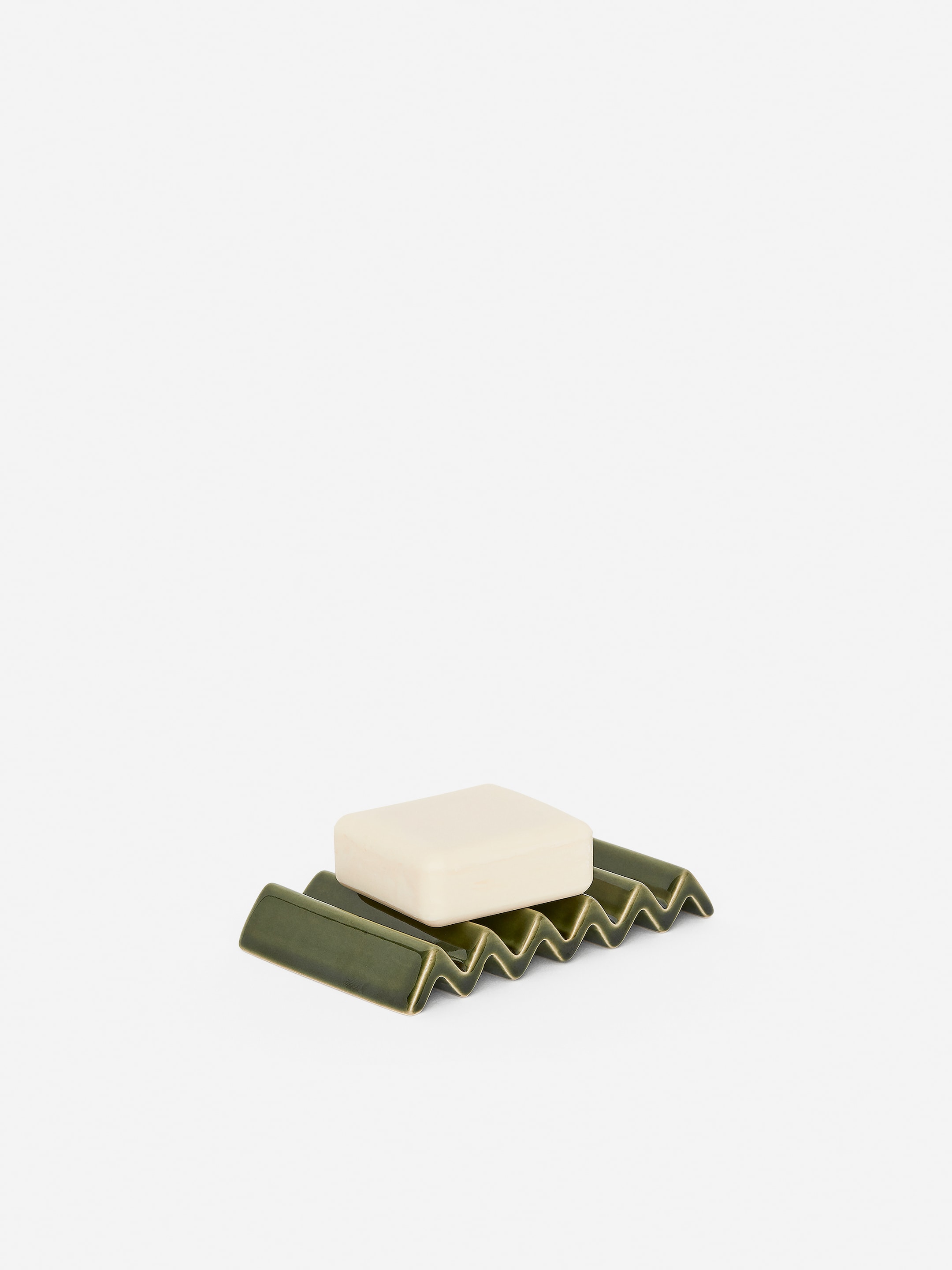 Stoneware Soap Dish - Green - Homeware - StillMedia/DescriptiveDetail - 1