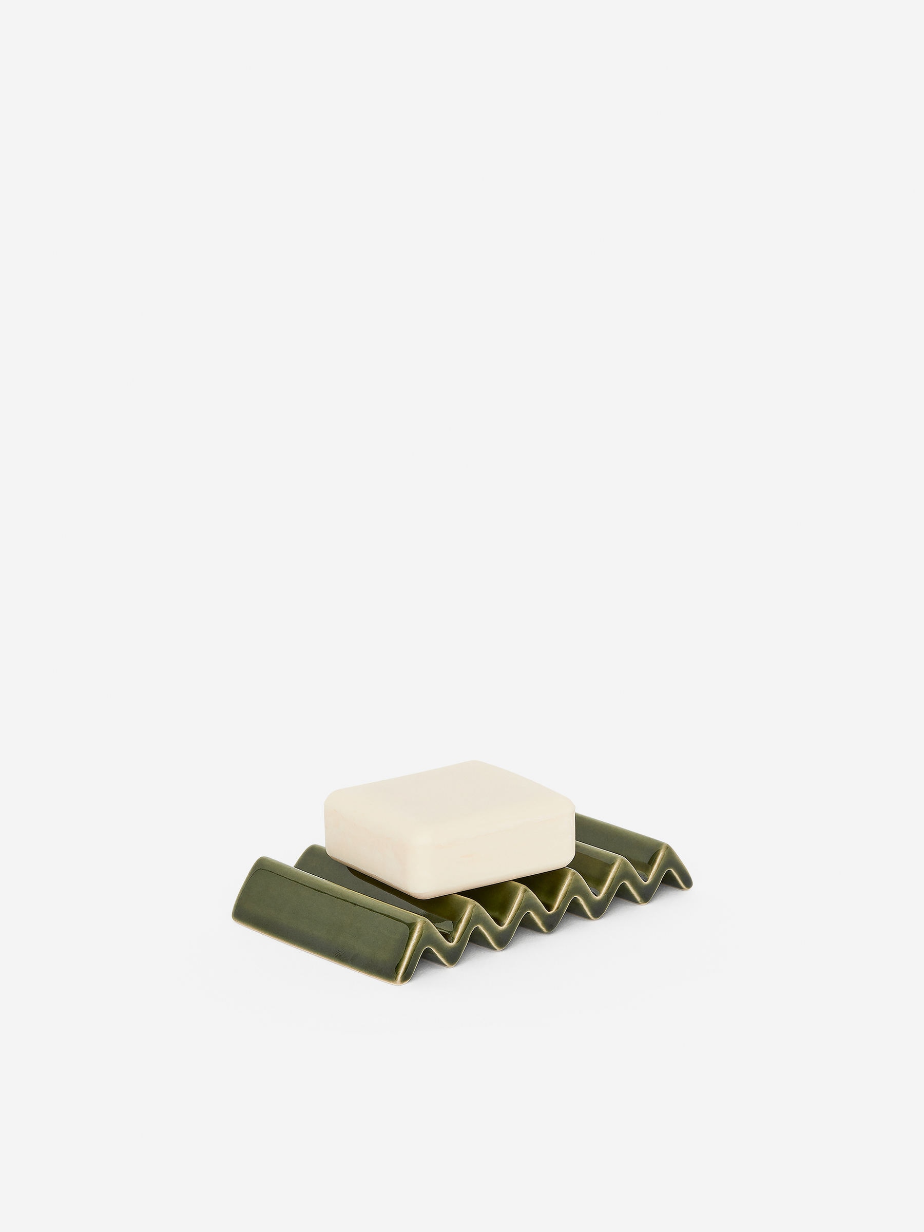 Stoneware Soap Dish - Green - Homeware - StillMedia/DescriptiveDetail - 1