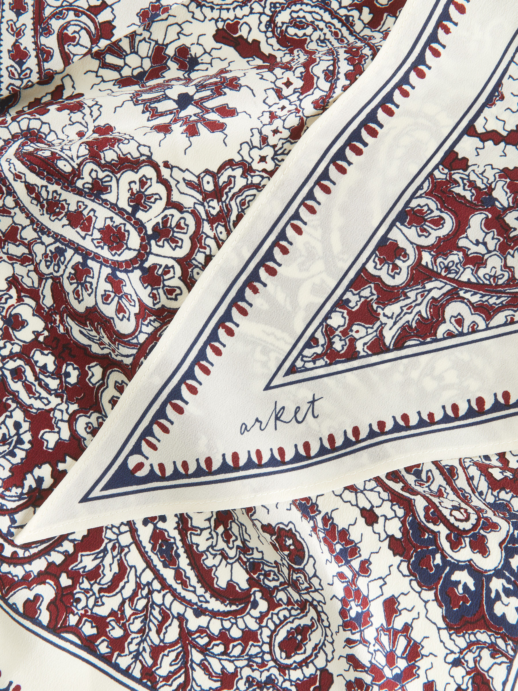 Dreieckstuch aus Seide - Weiß/mehrfarbig - Damen - StillMedia/DescriptiveDetail - 1