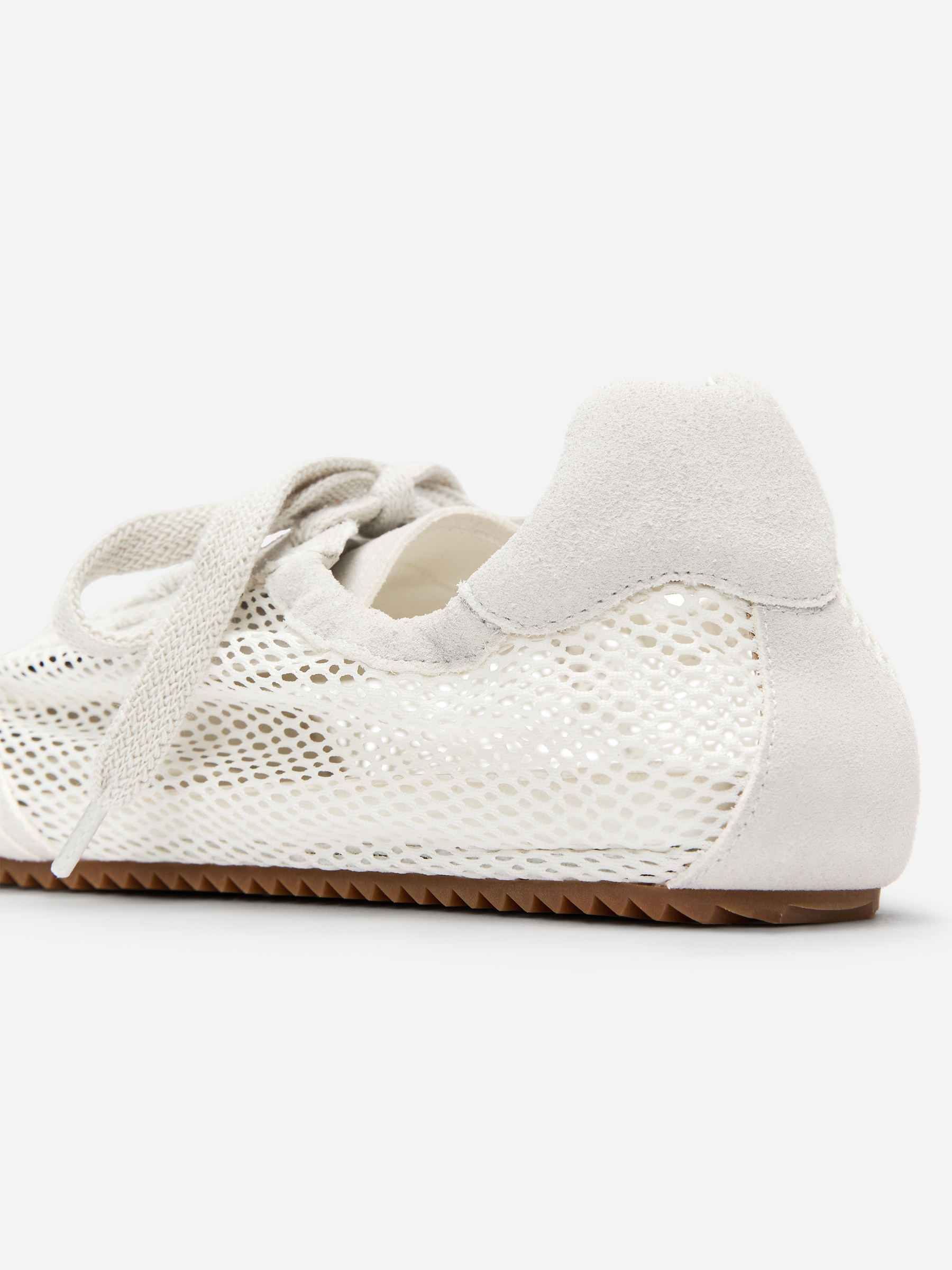 Mesh-Suede Trainers - White - Women - StillMedia/DescriptiveDetail - 5