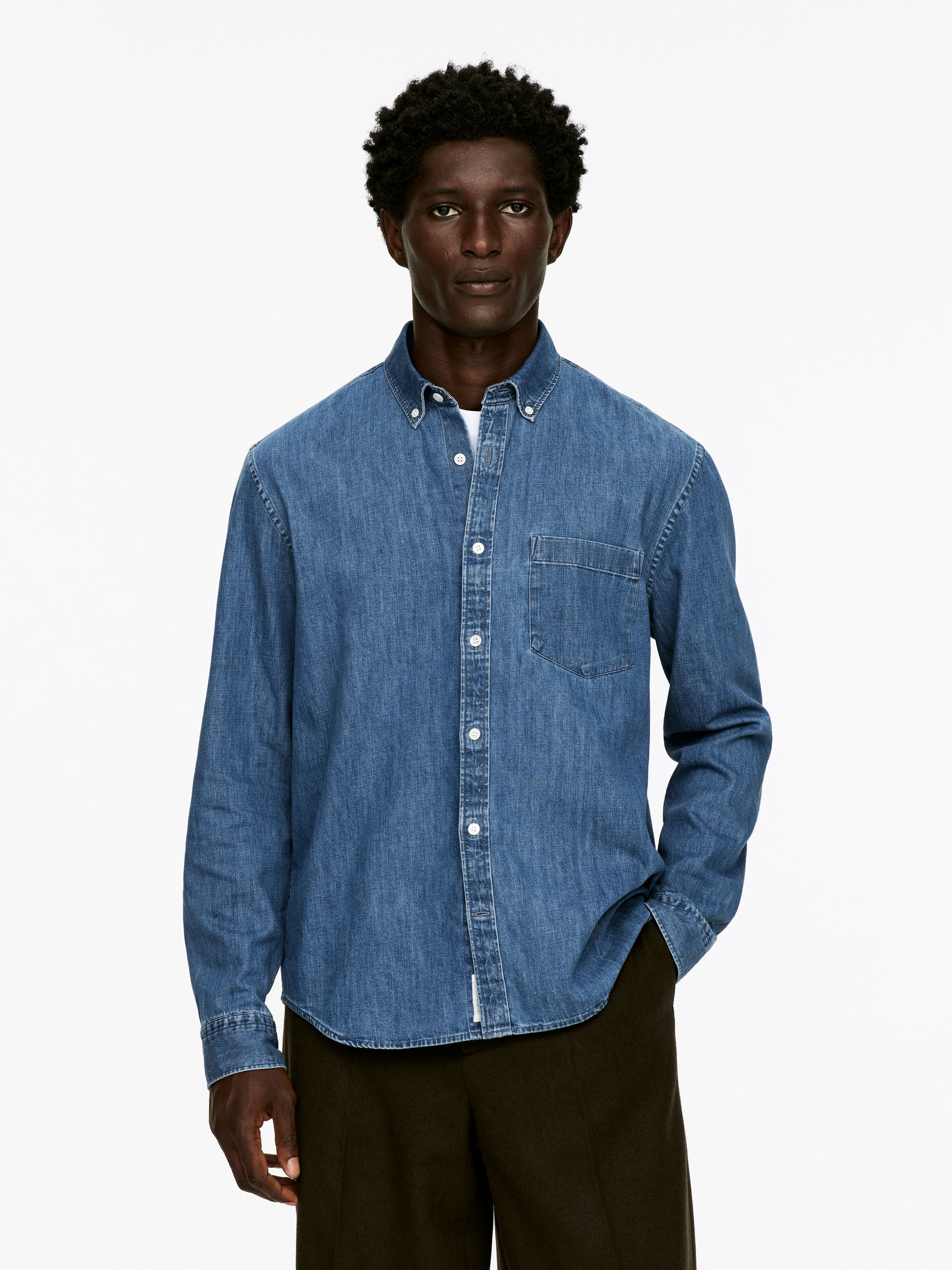 Denim Shirt-#2B4365-5518