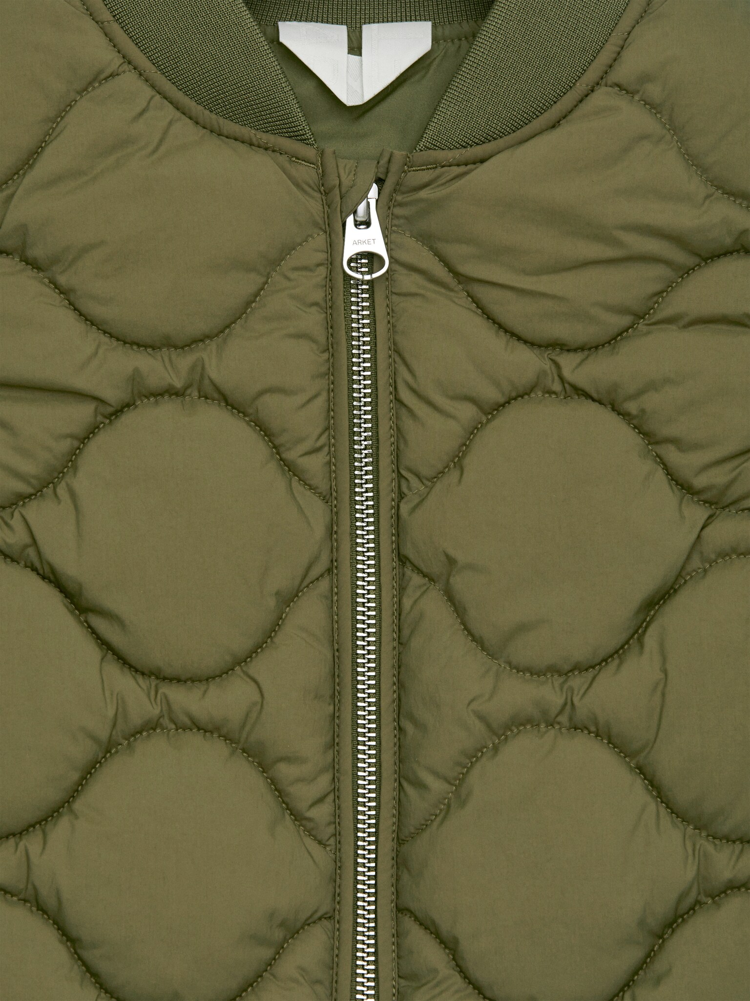 Gilet trapuntato - Verde kaki/Arancione - 3