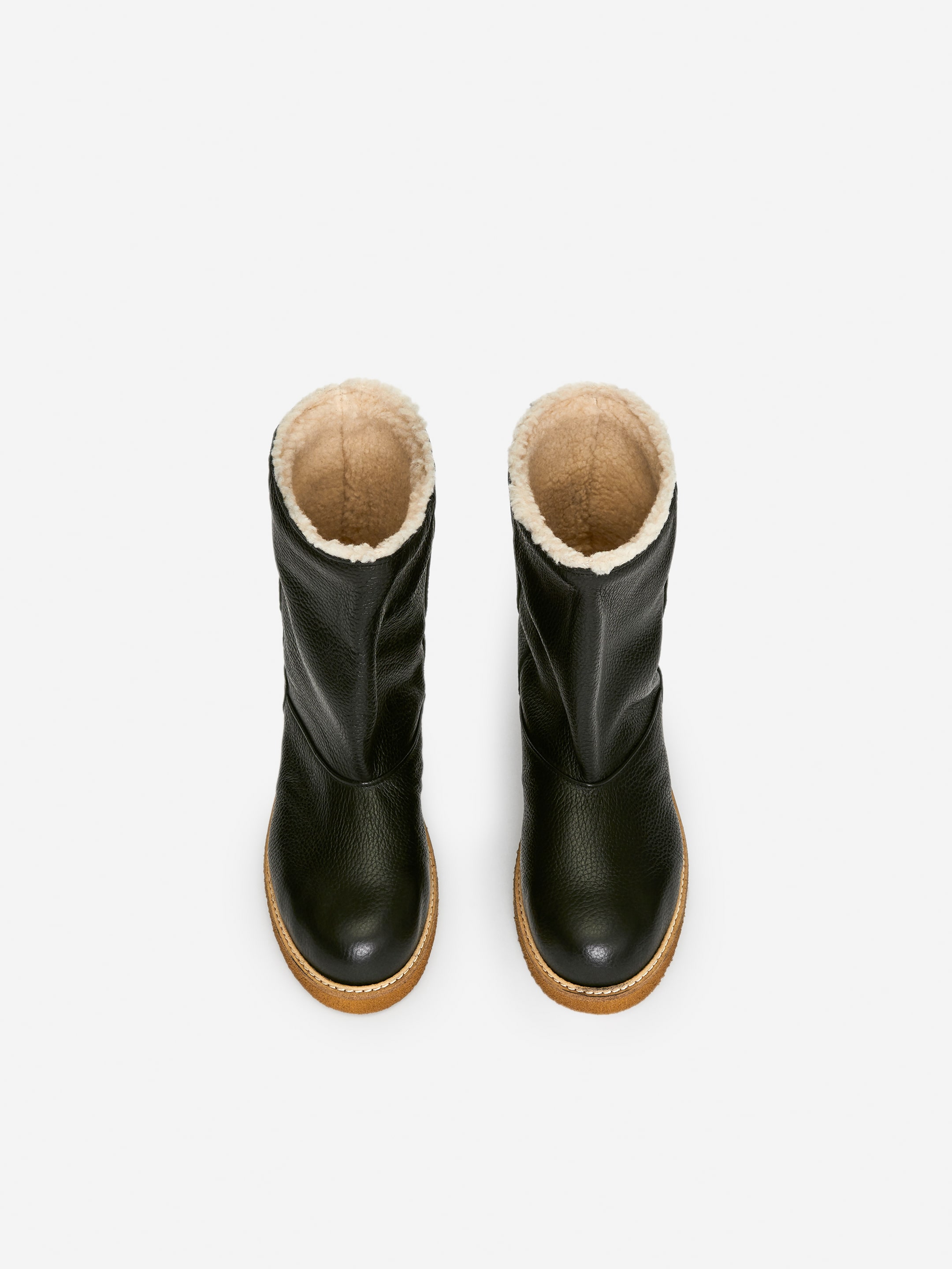 Größeres Bild ansehen: Gefütterter Lederstiefel - Schwarz - Ladies | H&M DE 2