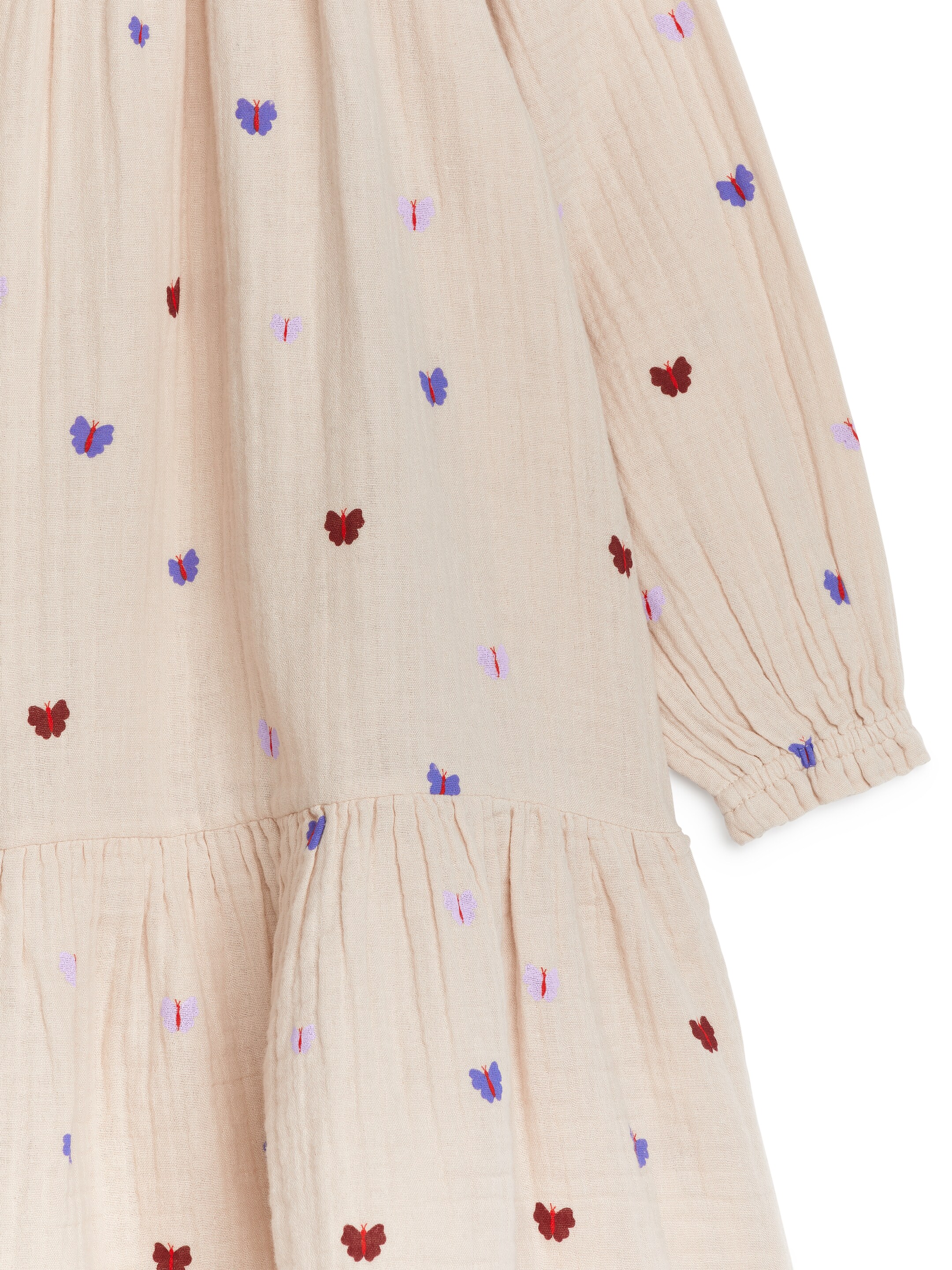 Zobrazit větší obrázek: Mušelínové šaty - Beige/Butterflies - DĚTI | H&M CZ 3