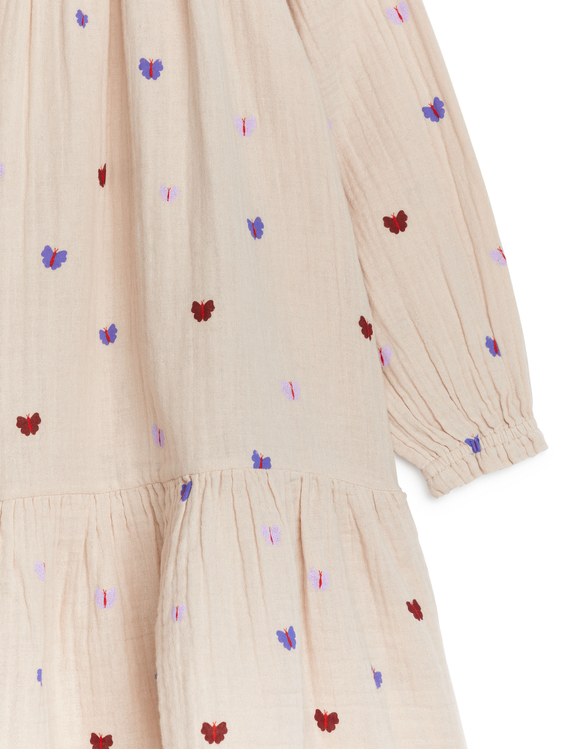 Musselinkleid - Beige/Schmetterlinge - Loose Fit - Kinder - StillMedia/DescriptiveDetail - 1