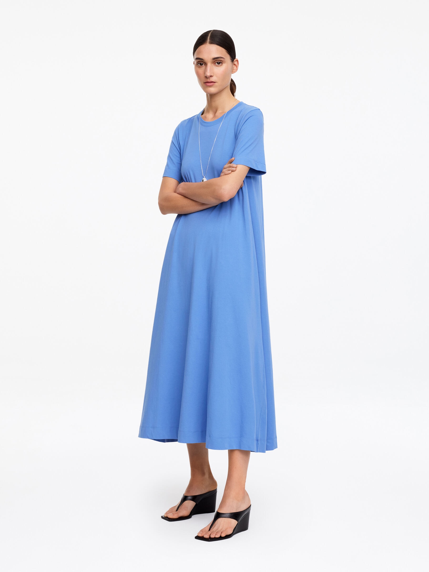 T-Shirt-Maxikleid - Blau - Regular Fit - Damen - StillMedia/Lookbook - 3