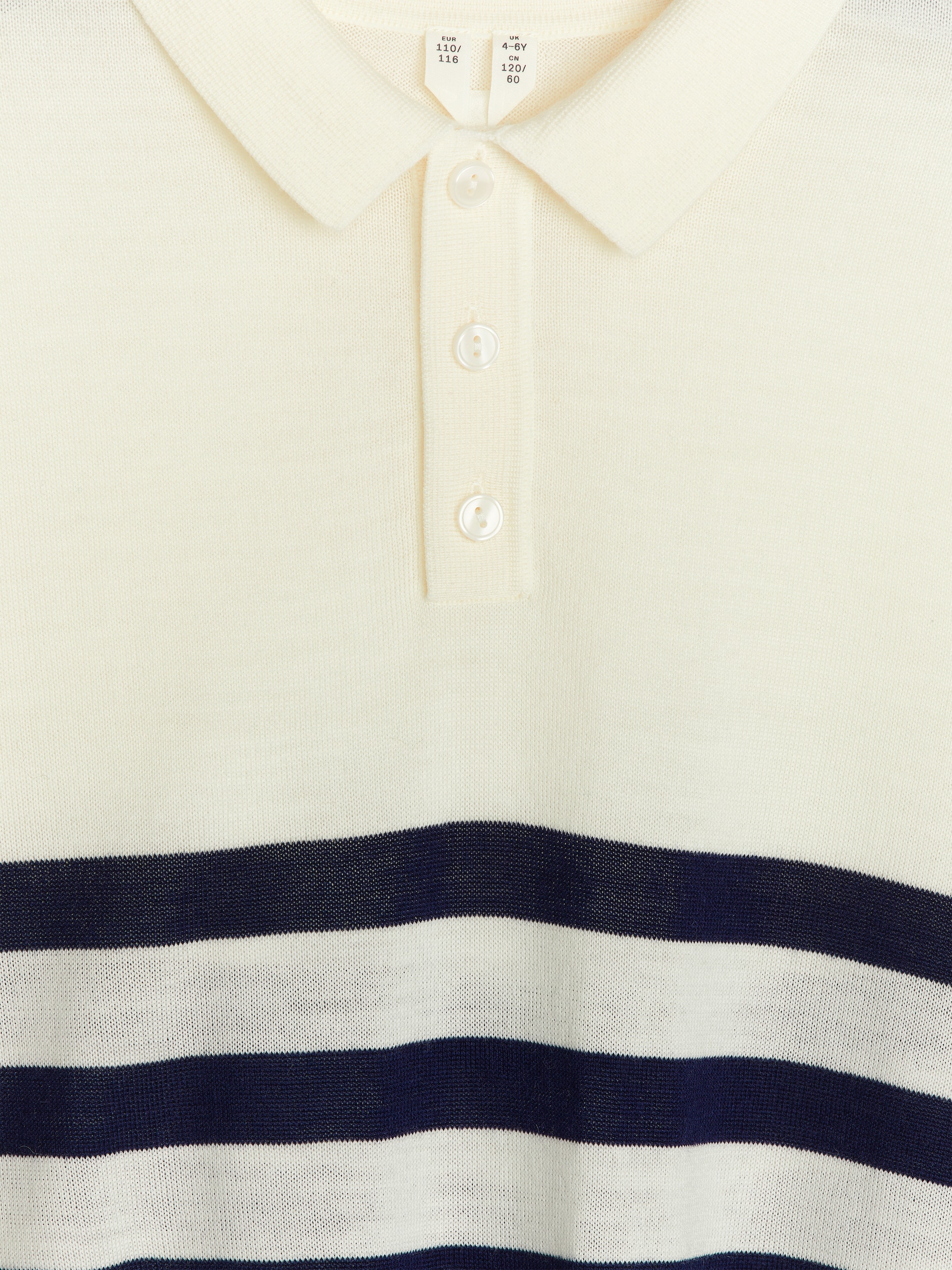Pull polo - Blanc cassé/Bleu - Relaxed fit - Enfant - StillMedia/DescriptiveDetail - 3