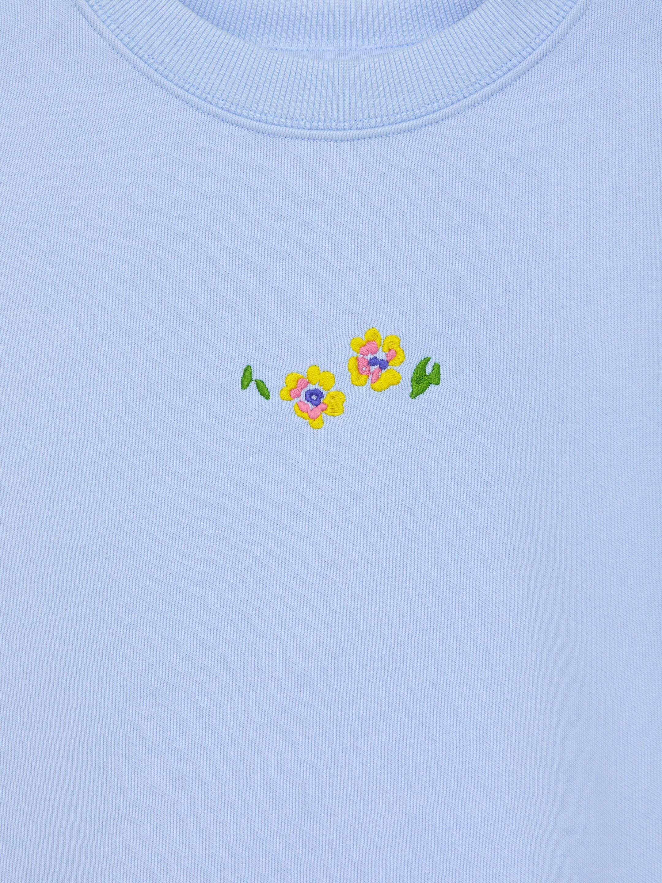 Größeres Bild ansehen: Sweatshirt mit Stickerei - Hellblau - Kids | H&M DE 3