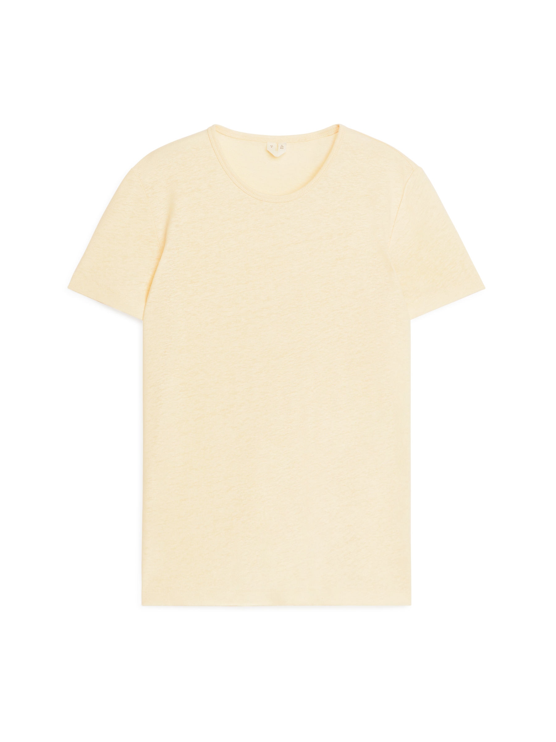 T-Shirt aus Leinenmischung - Hellgelb - Regular Fit - Damen - StillMedia/DescriptiveStillLife - 1