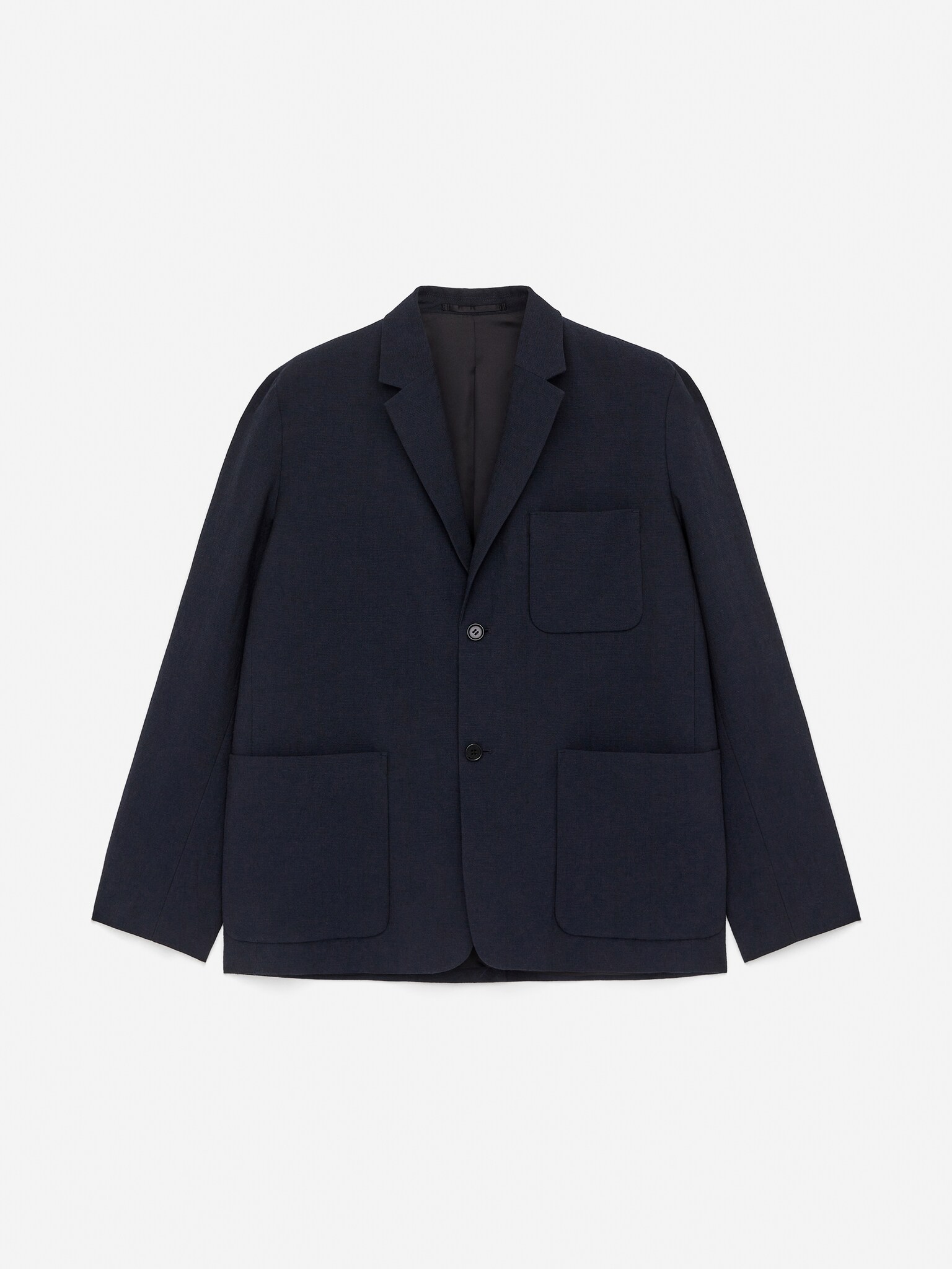 Blazer texturizado - Azul oscuro