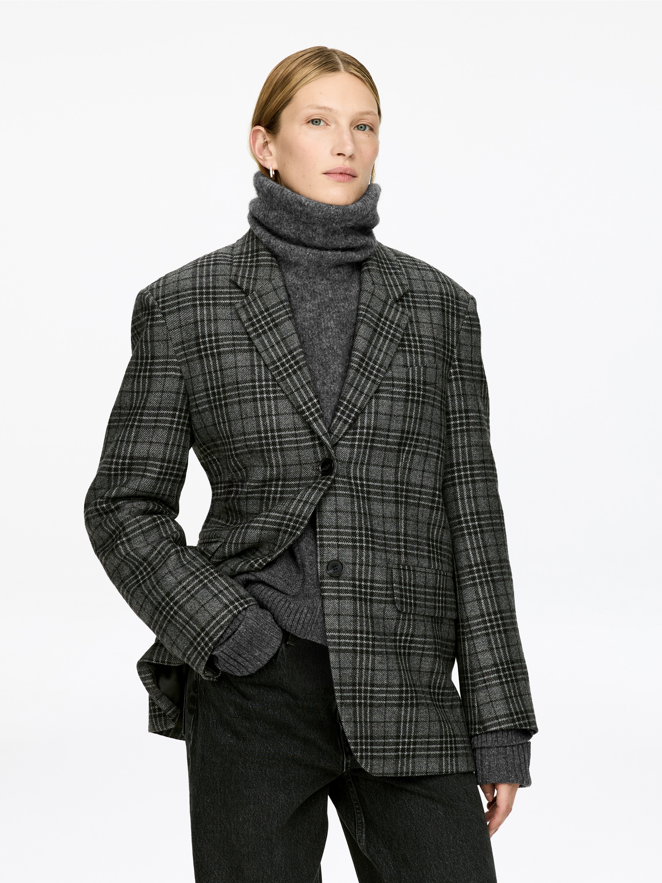 Kołnierz z wełny i alpaki - Brązowy