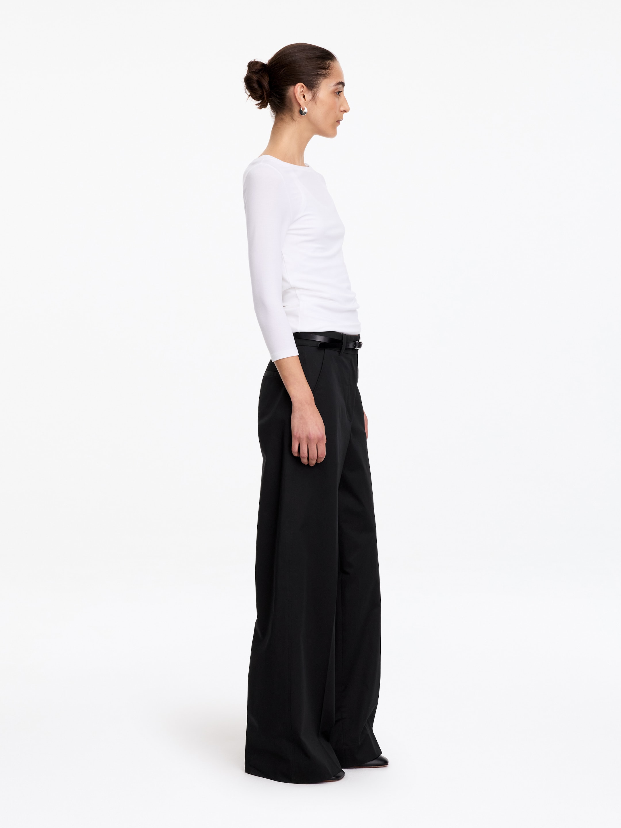 Pantalon chino taille haute - Noir - Regular fit - women - StillMedia/Lookbook - 7