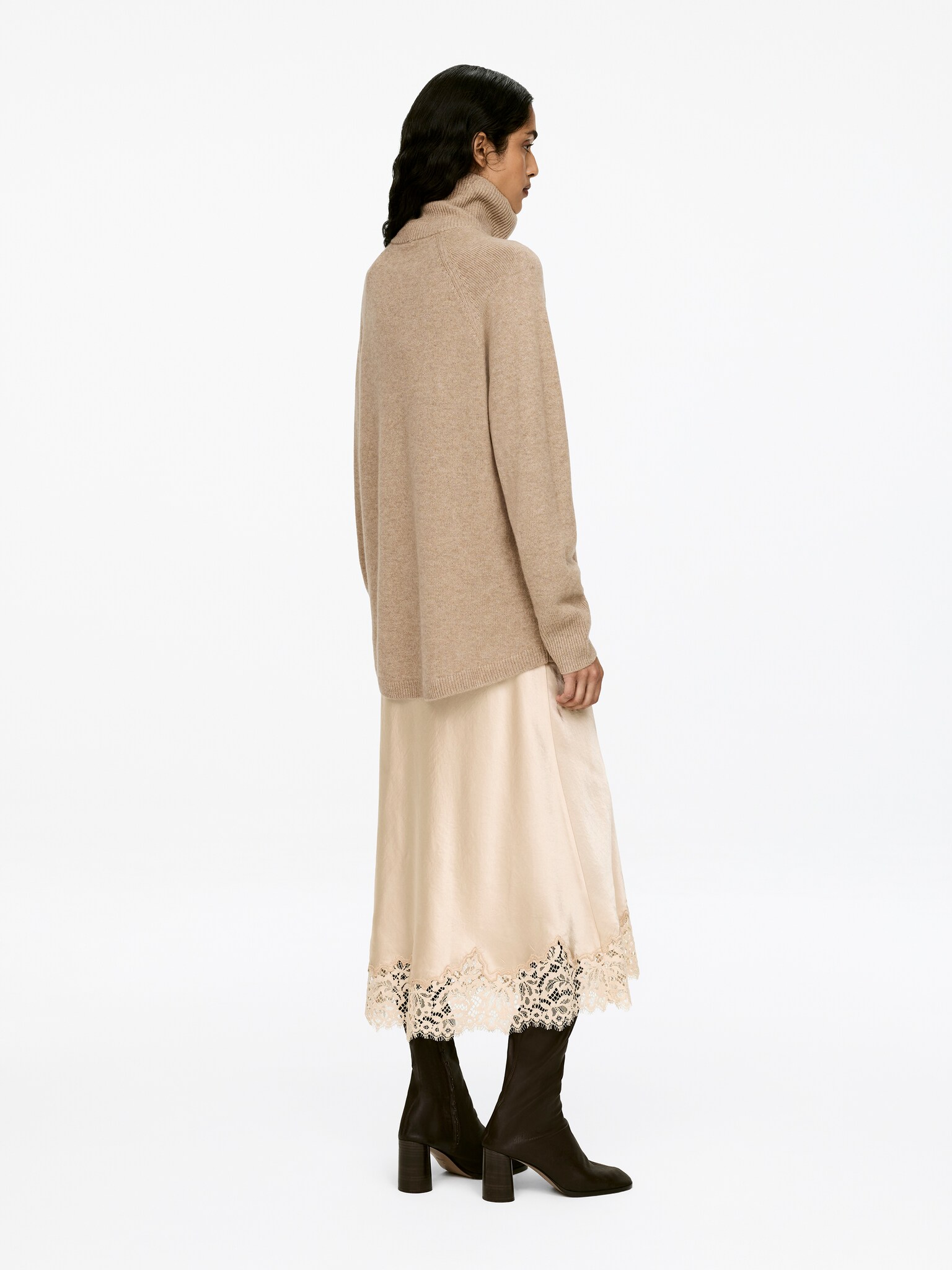 Coltrui van kasjmierwol - Beige - 5