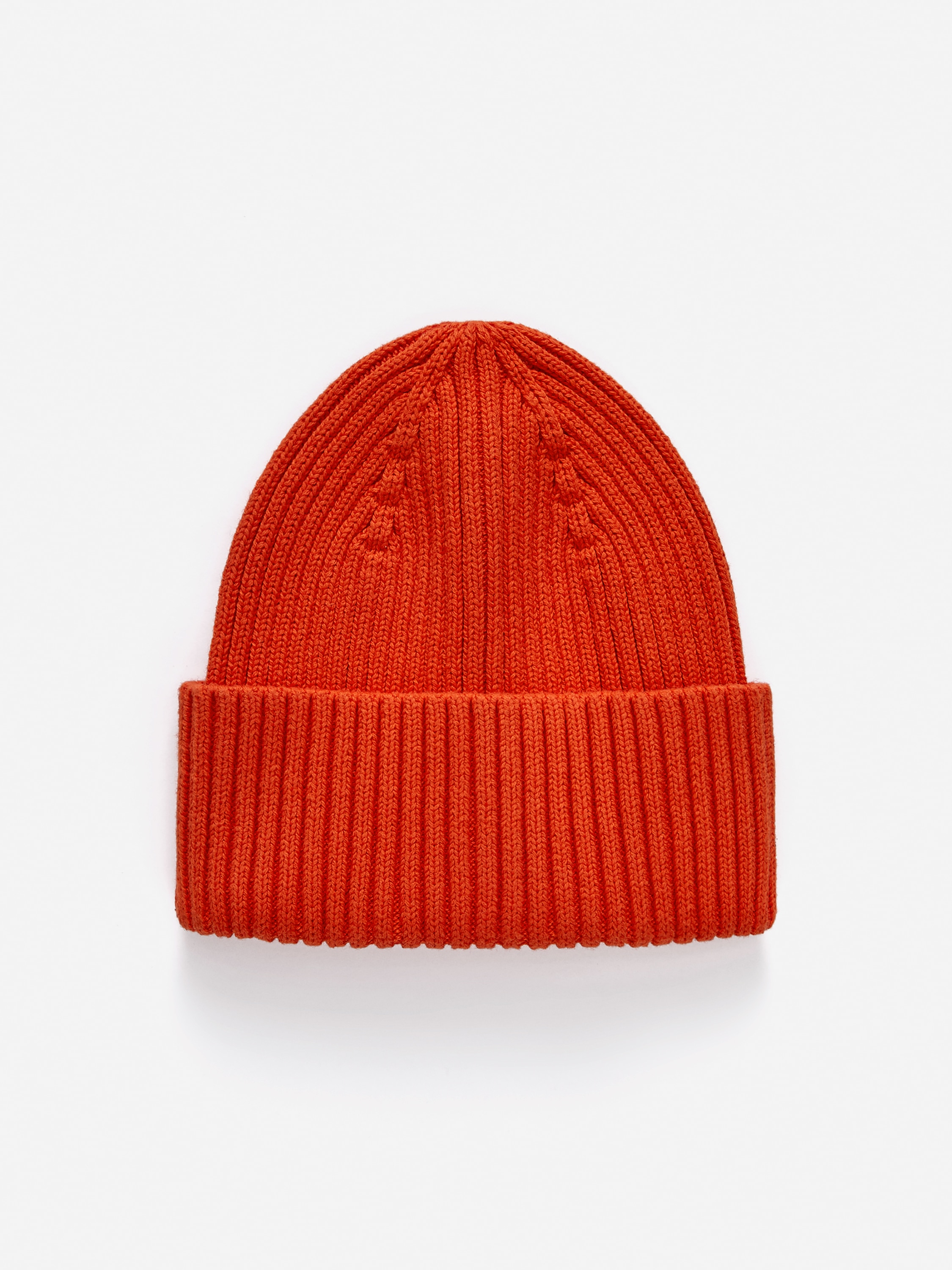 Ribbstickad mössa - Klarröd/Mörkblå/Lila/Blå/khakigrön/Orange/rosa/Beige/Blå/Mörkgrön/Orange