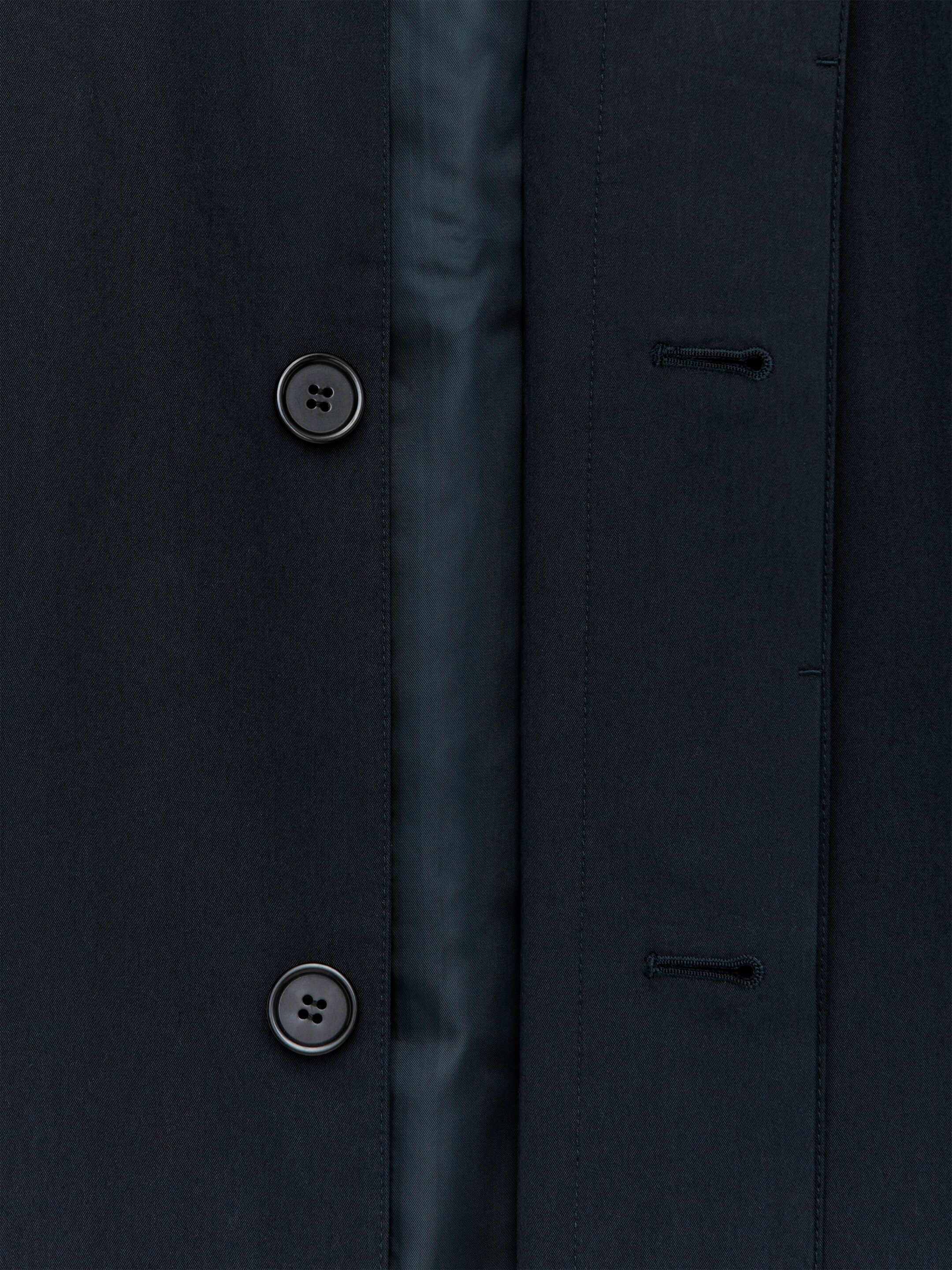 Grotere afbeelding bekijken: 2-in-1 Mid-Length Car Coat - Dark Blue - HEREN | H&M BE 3