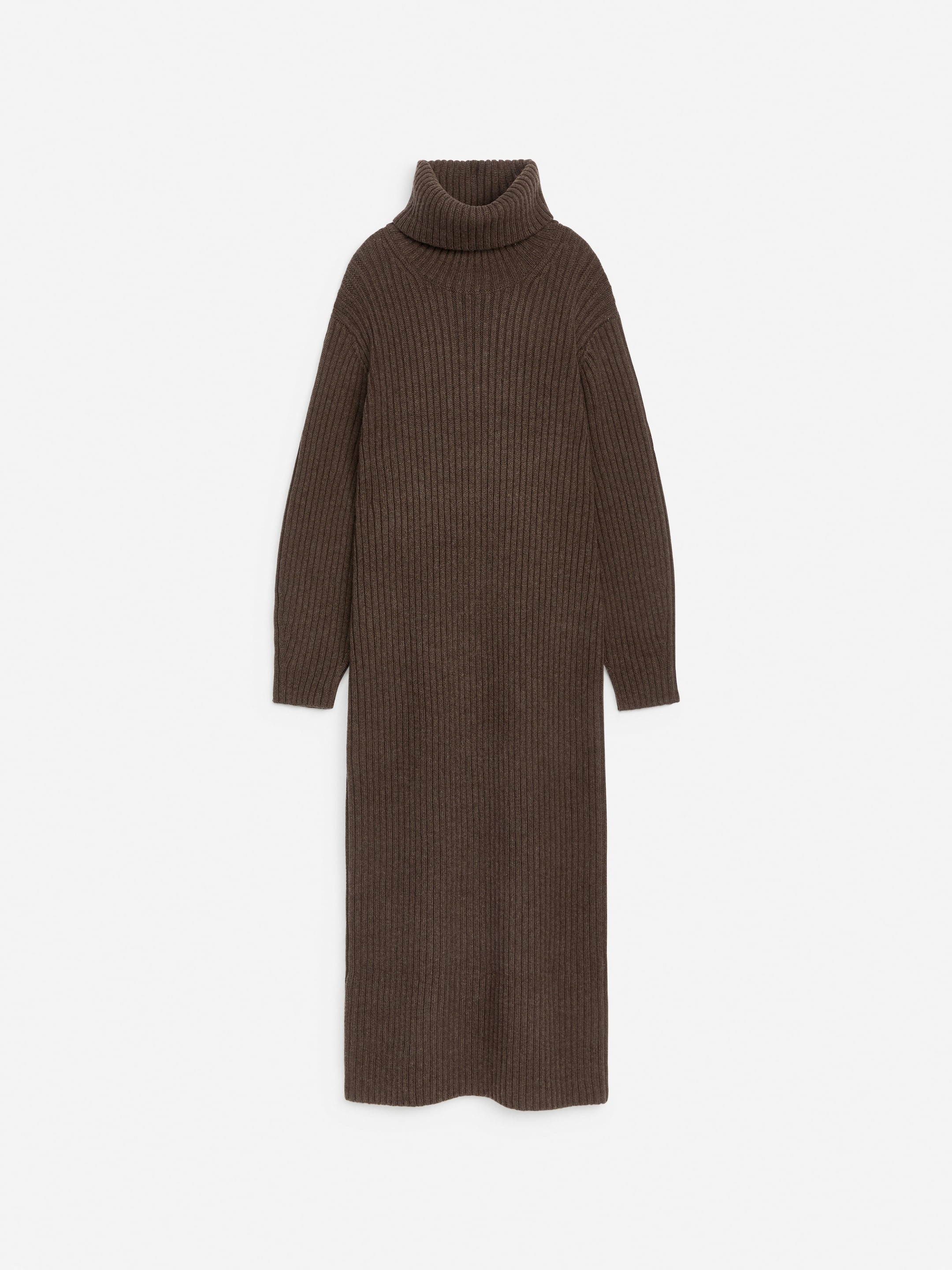 Vestido de lana de cuello vuelto - Topo - Corte estándar - Women - StillMedia/DescriptiveStillLife - 1