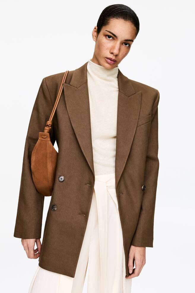 Haut drapé en pur cachemire-Blanc cassé - 4