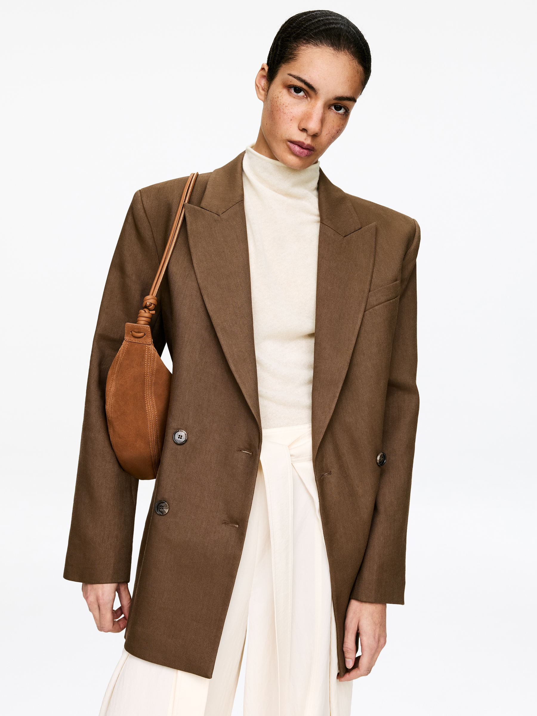 Pure Cashmere Draped Top - Off White - Regular fit - Women - StillMedia/Lookbook - 3