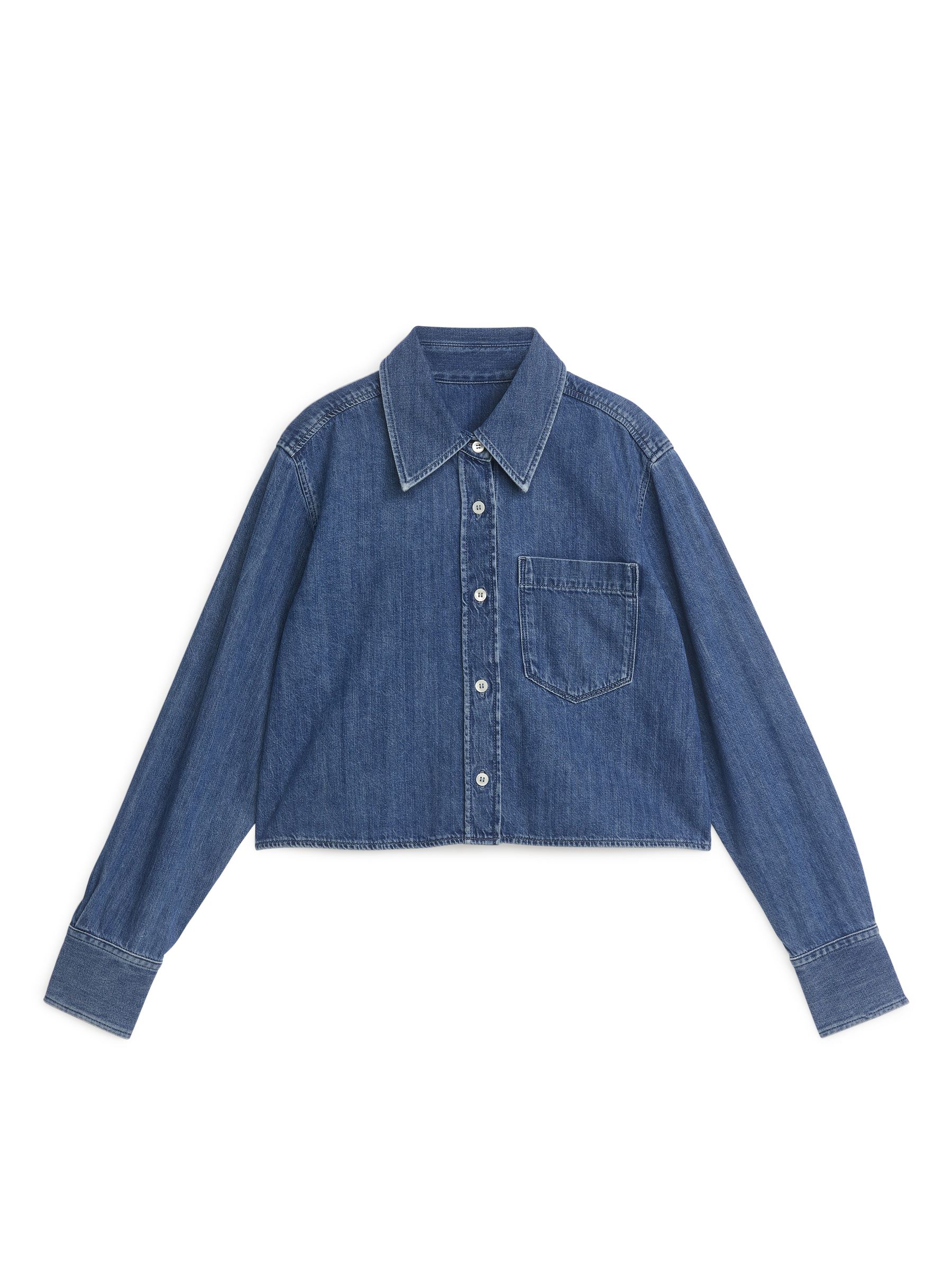 Kurzes Jeanshemd - Blau - Regular Fit - Damen - StillMedia/DescriptiveStillLife - 1