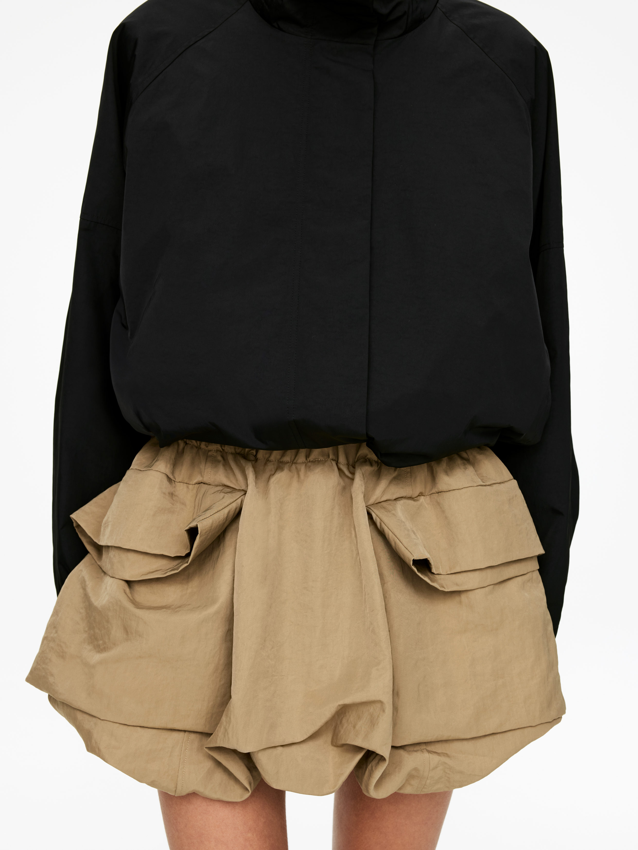 Mini Bubble Skirt - Dark Beige - Regular fit - Women - StillMedia/Lookbook - 6