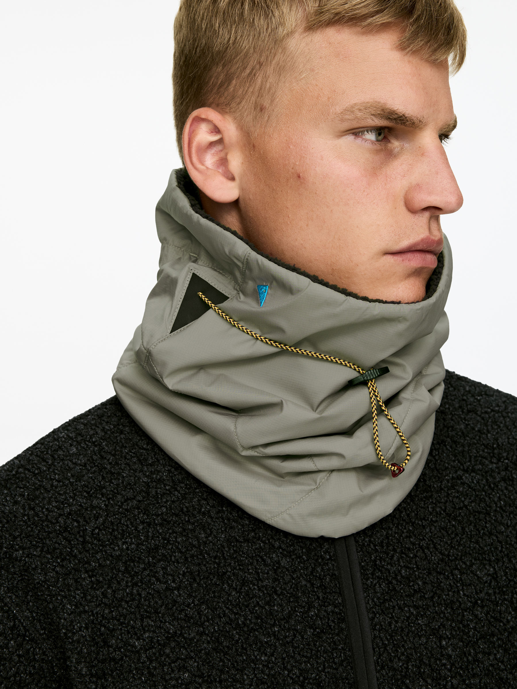 Klättermusen Viglaf Neck Gaiter - Grey - Men - StillMedia/Lookbook - 4