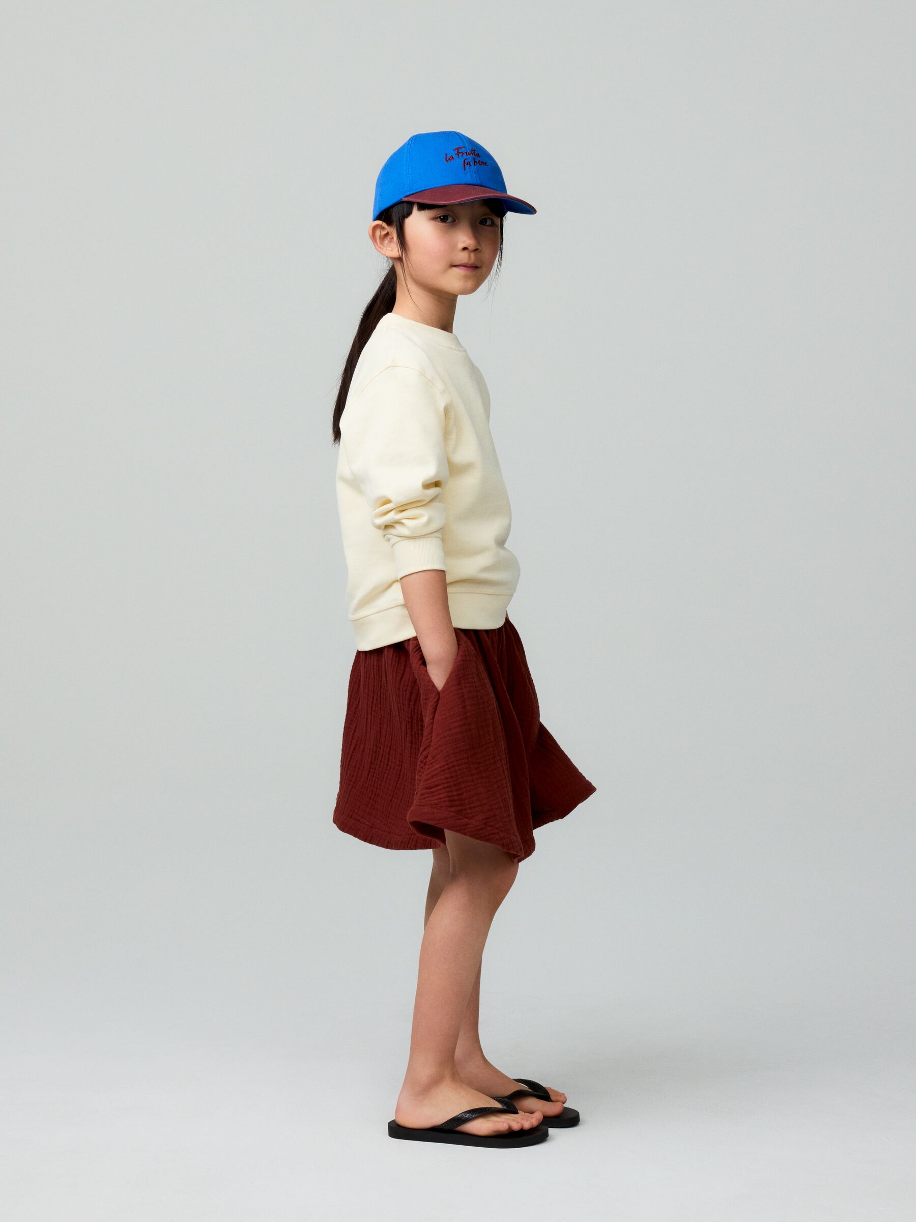 Colourblock Twill Cap - Blue/Brown - Children - StillMedia/Environmental - 1