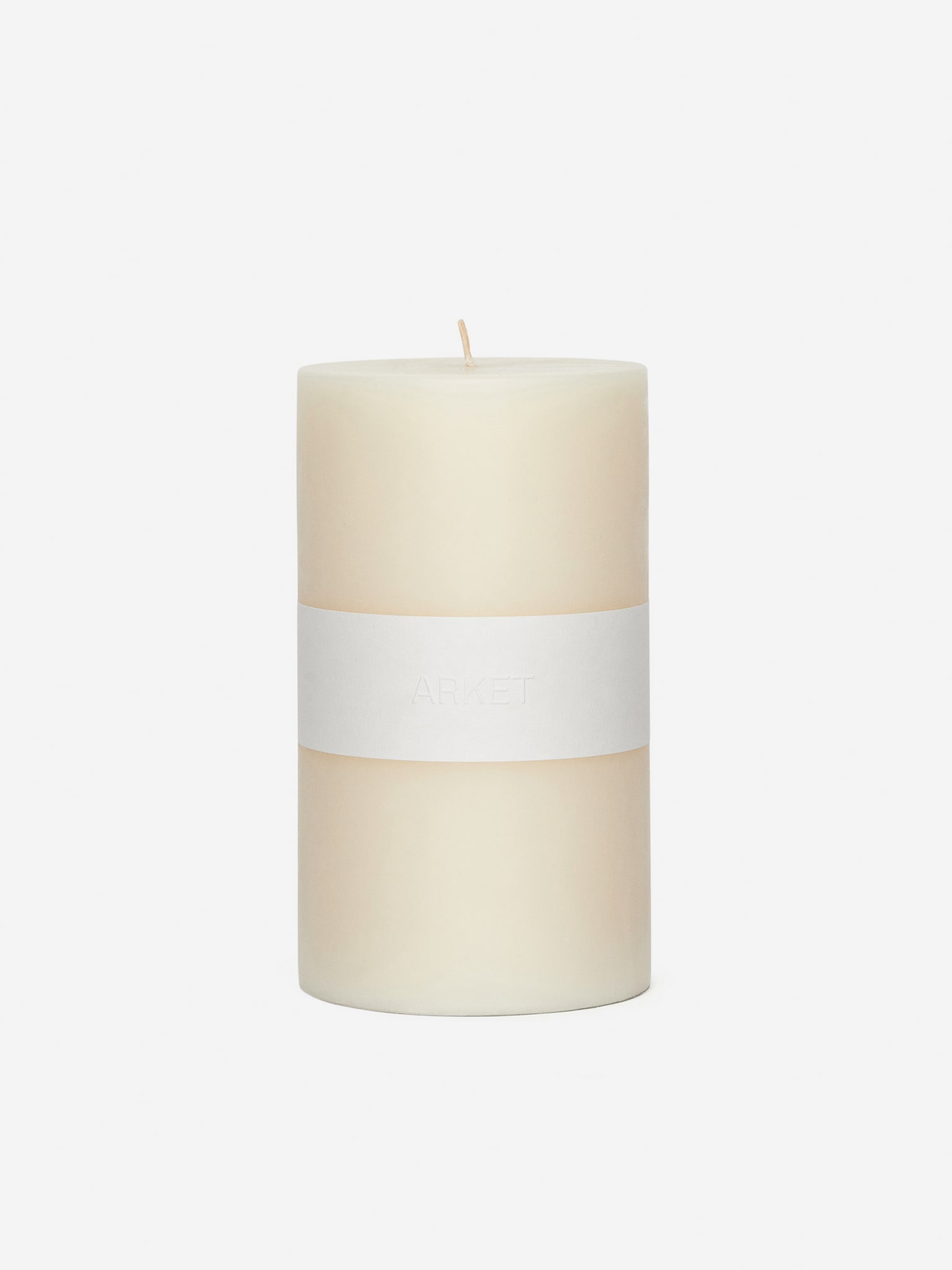 Pillar Candle 17.5 cm - Off White/Light Blue/Grey