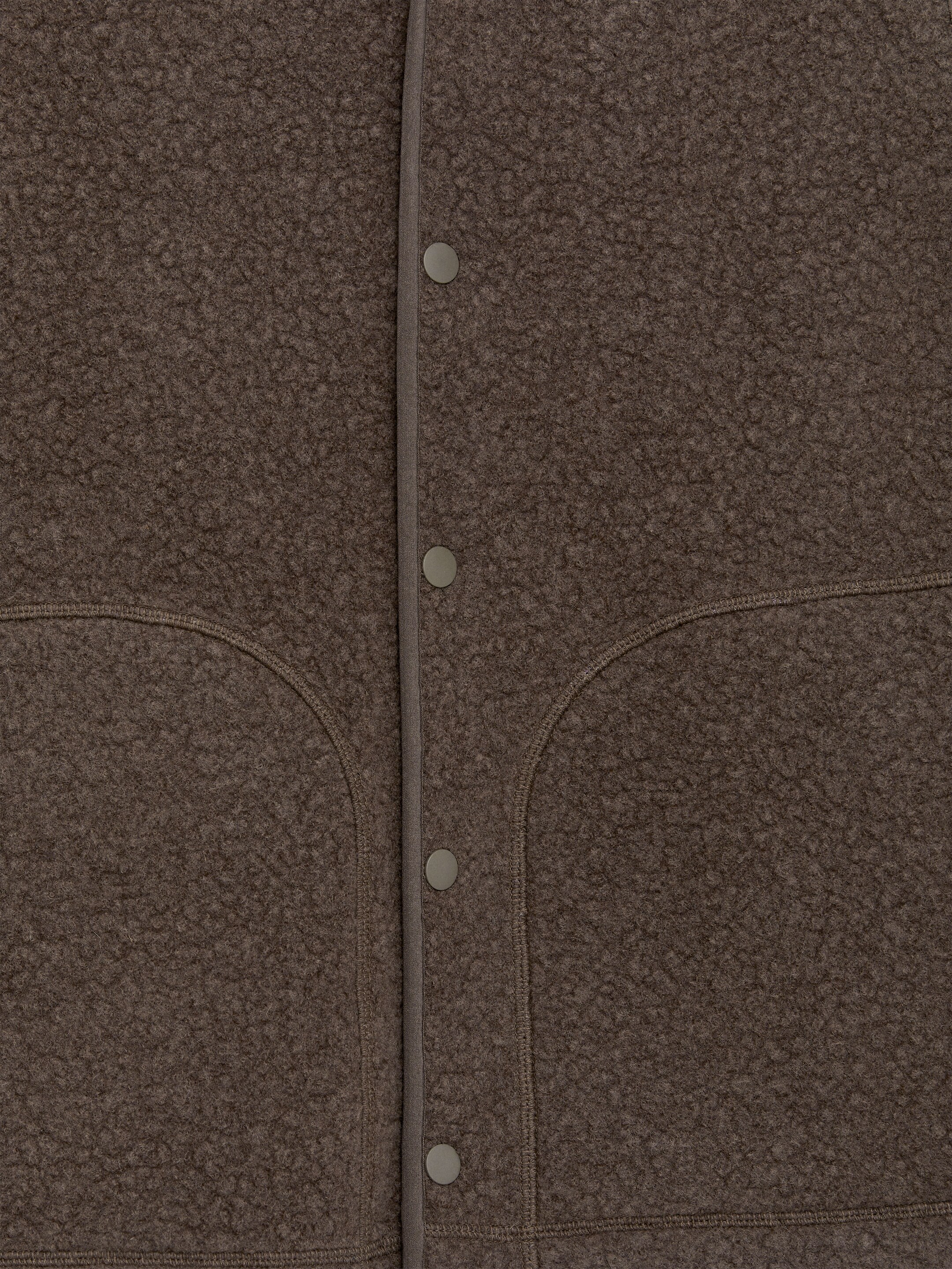 Väst i ullfleece - Mörk mullvadsgrå - Regular fit - Men - StillMedia/DescriptiveDetail - 2