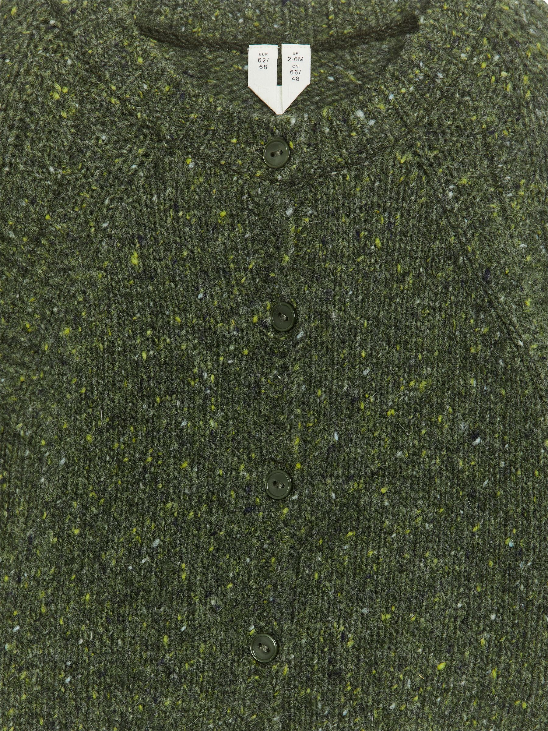 Cardigan in misto lana con screziature - Verde/Screziature - Regular fit - Children - StillMedia/DescriptiveDetail - 2