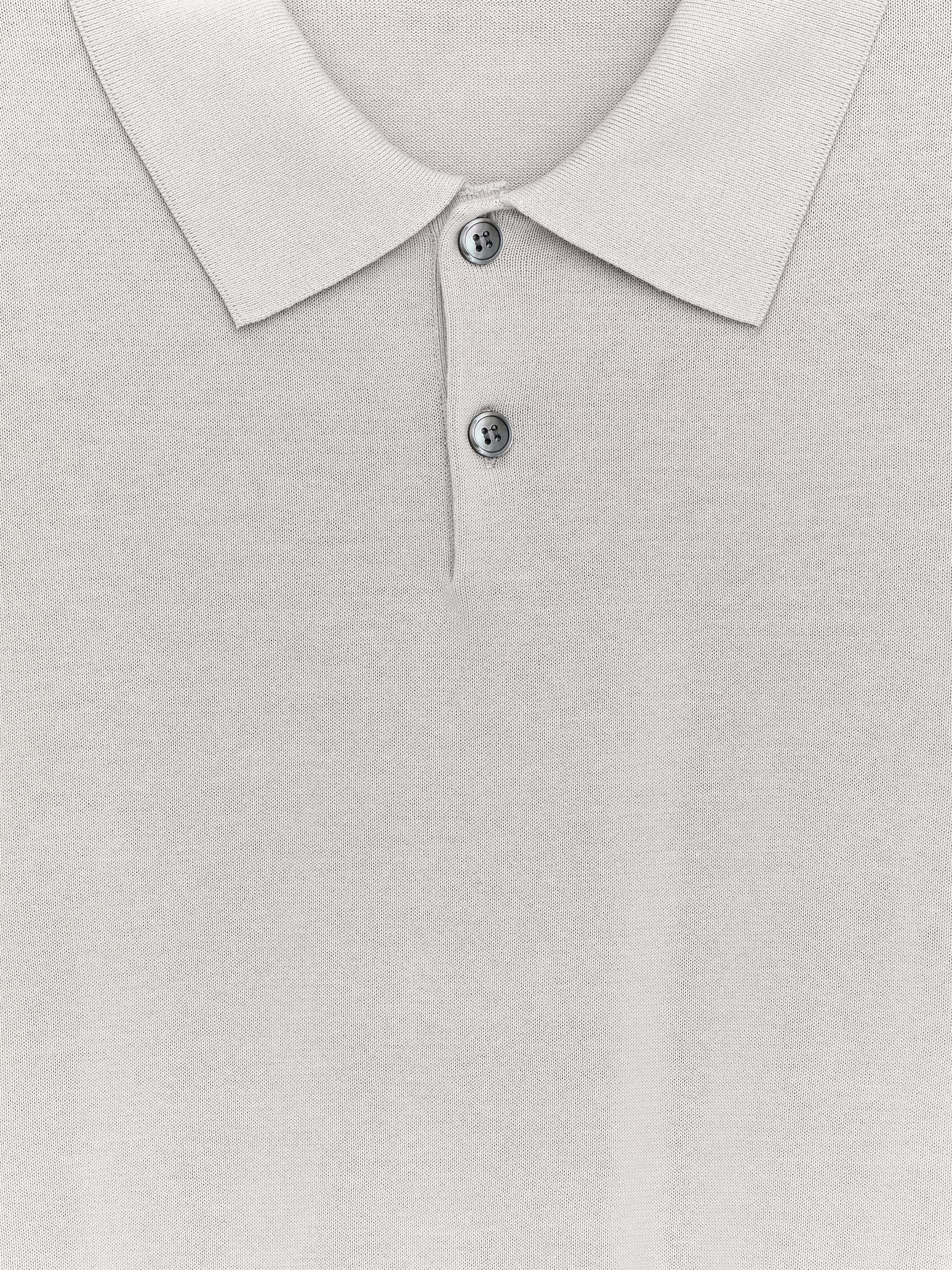 Polo en coton - Taupe clair - Regular fit - Homme - StillMedia/DescriptiveDetail - 1