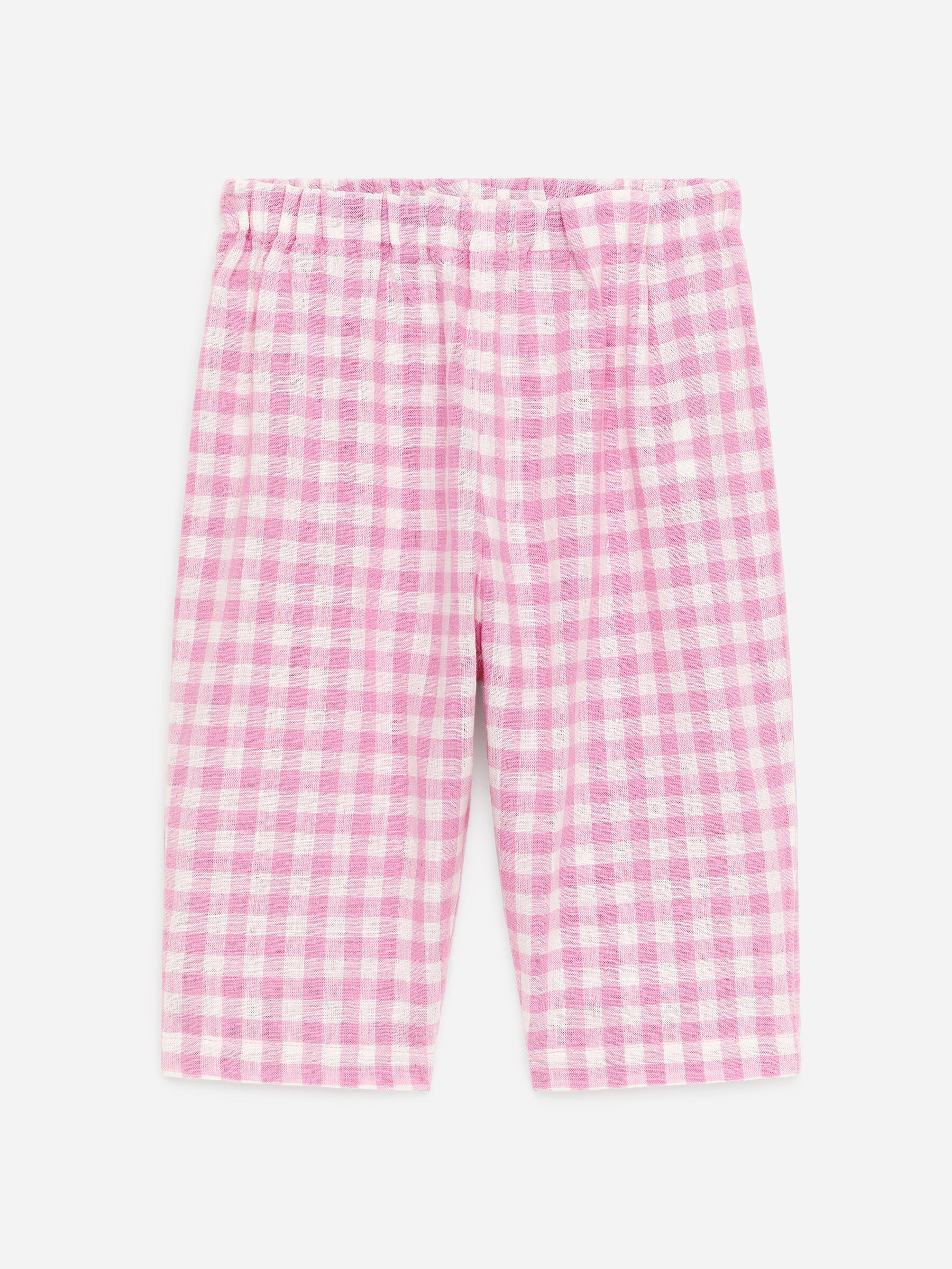 Linen-Cotton Trousers-#D598BB-18818