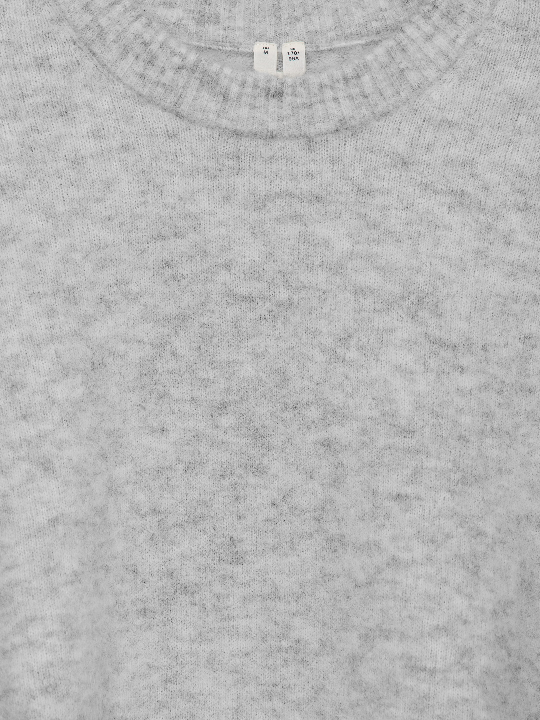 Tröja i alpacka och ull - Ljusgrå - Oversized - Women - StillMedia/DescriptiveDetail - 1