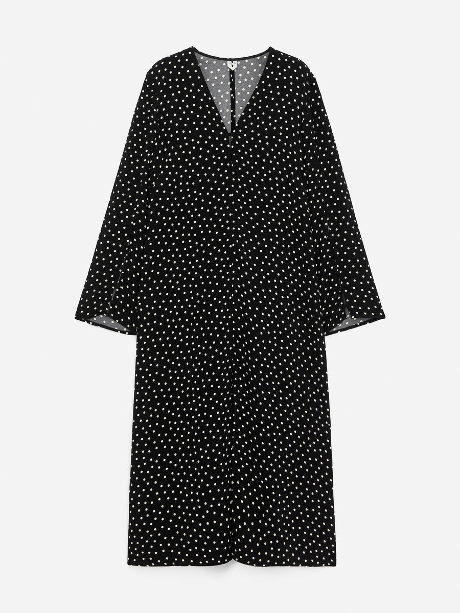 ARKET Women's  Print Maxi Dress Black,  size 44