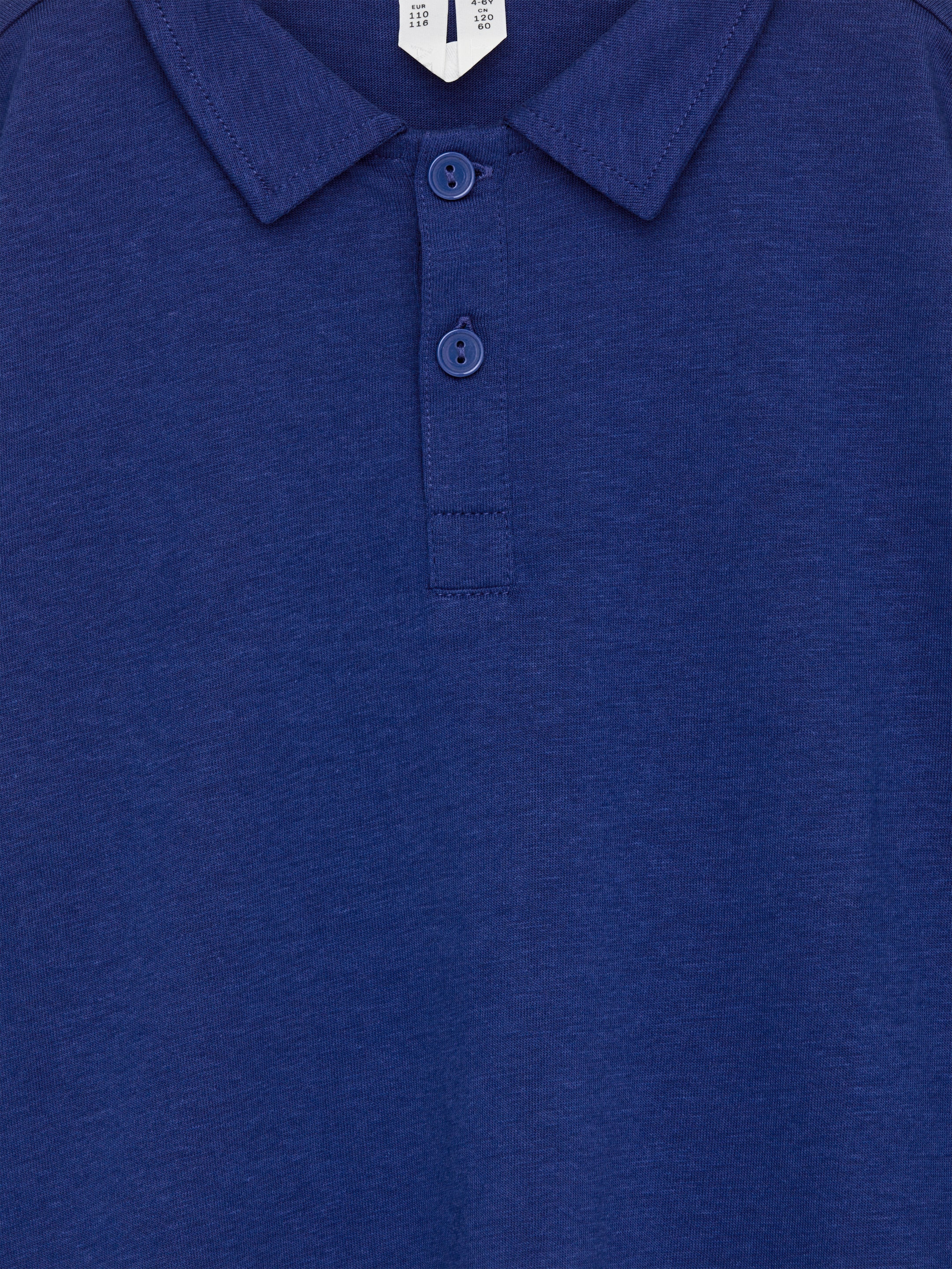 Long-Sleeve Polo Shirt - Bright Blue - Relaxed fit - Children - StillMedia/DescriptiveDetail - 2
