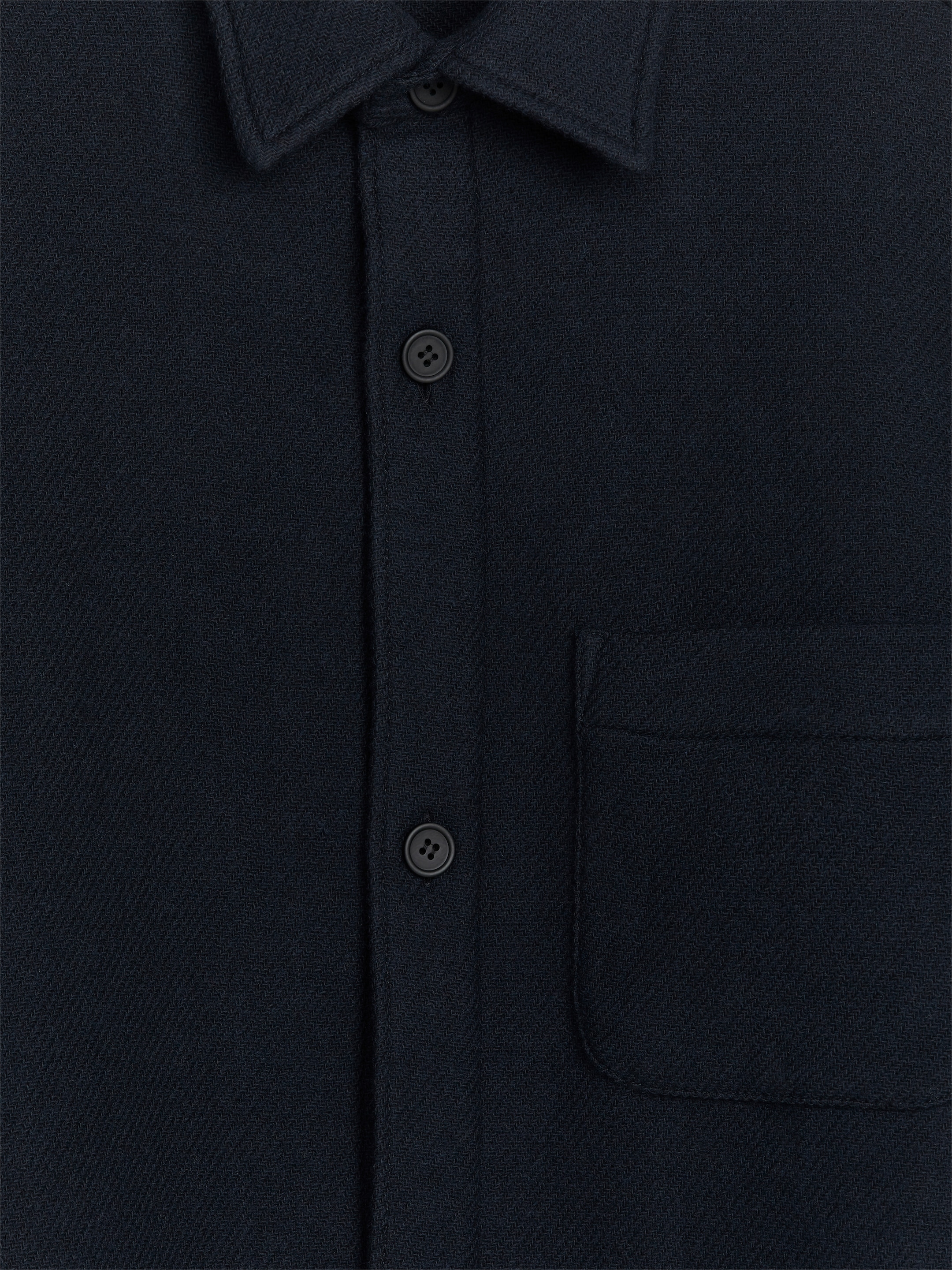 Wool-Blend Shirt - Dark Blue - Loose fit - Men - StillMedia/DescriptiveDetail - 2
