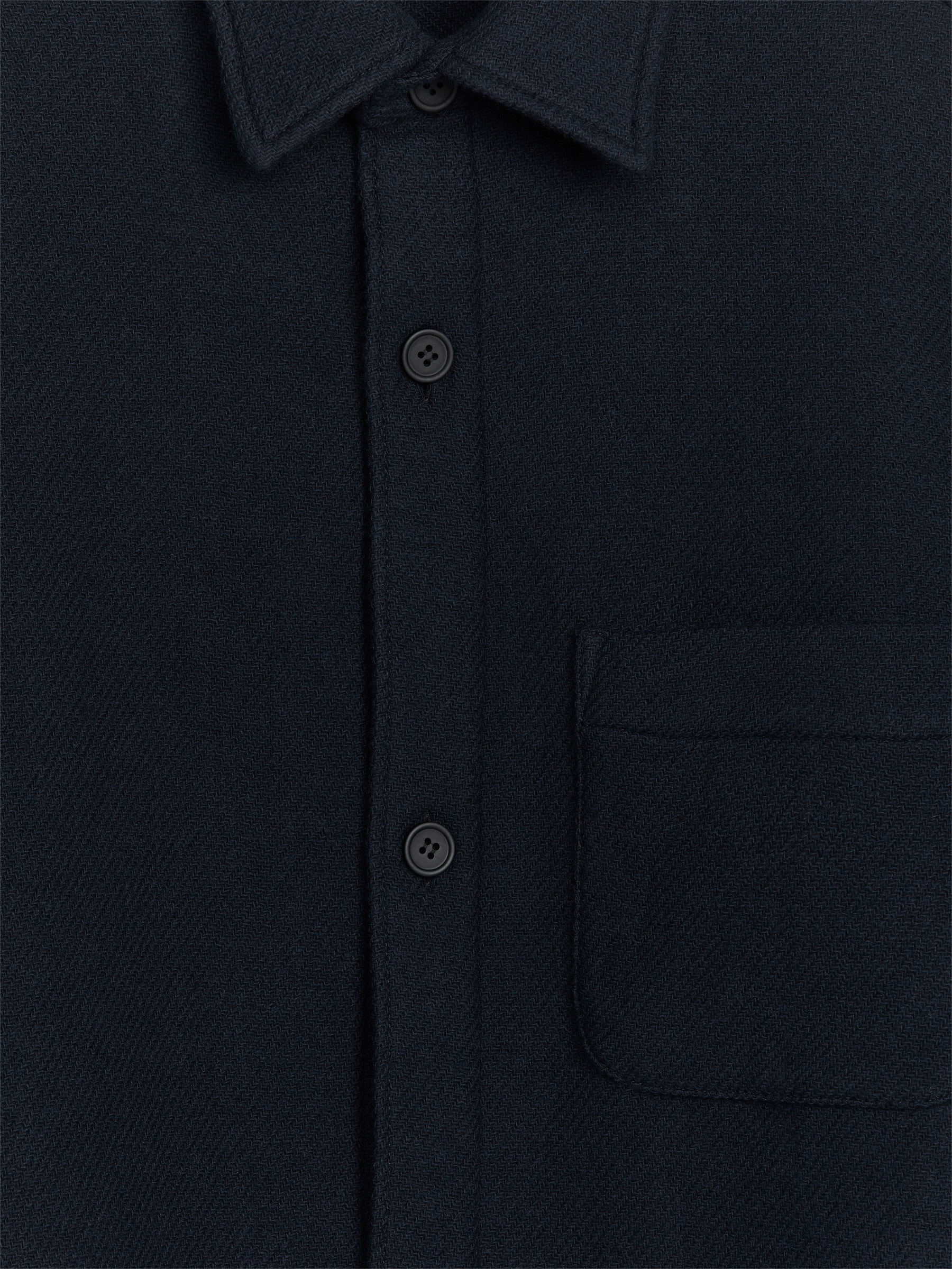 Wool-Blend Shirt - Dark Blue - Loose fit - Men - StillMedia/DescriptiveDetail - 2