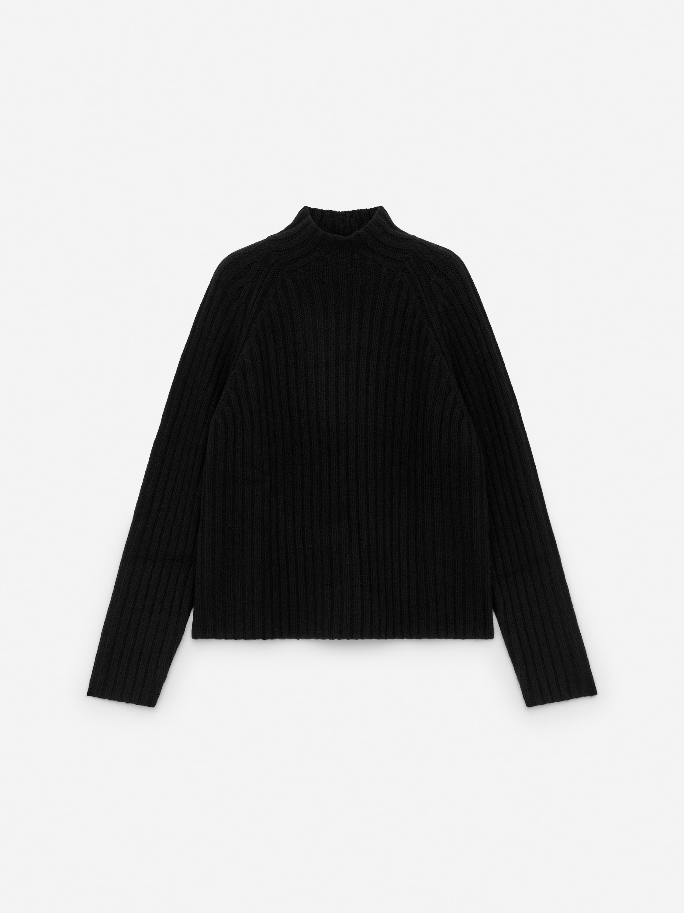 Rib-Knitted Jumper - Black