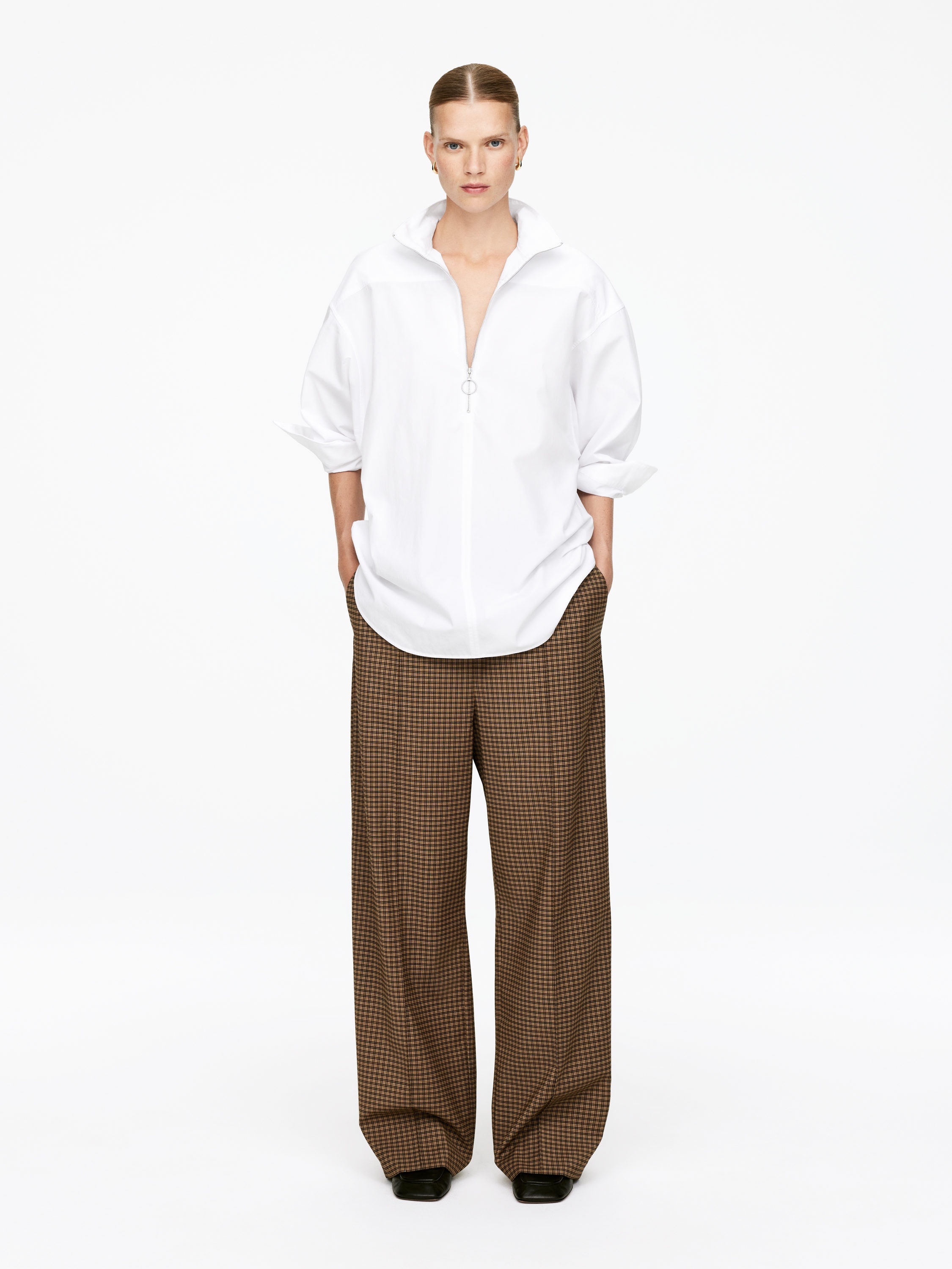 Elastic Waist Trousers-#966831-16858