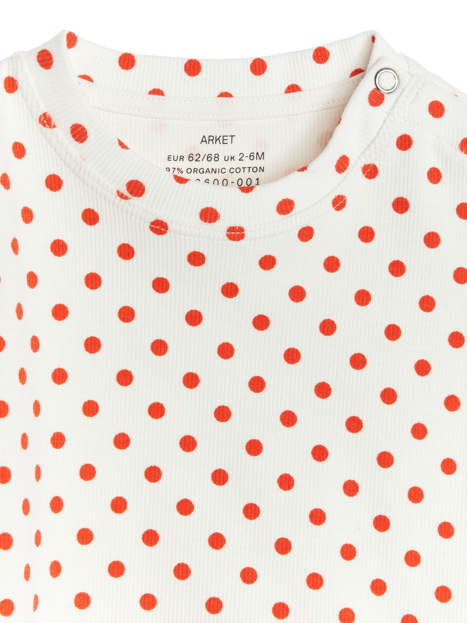 Ribbed T-Shirt - White/Red - Regular fit - Children - StillMedia/DescriptiveDetail - 1