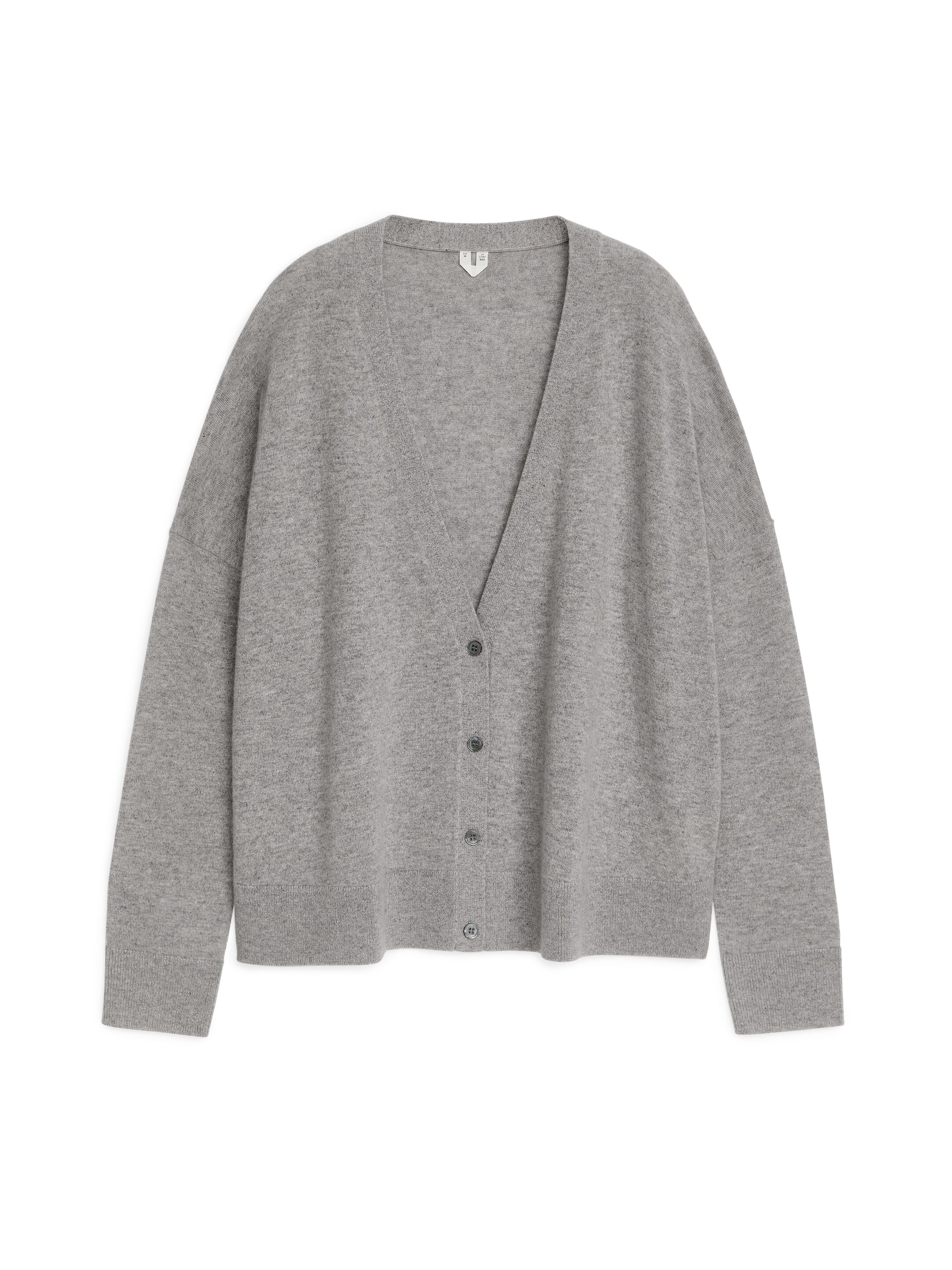 Se større billede: Cardigan i kashmir - grå - DAME | H&M DK 1