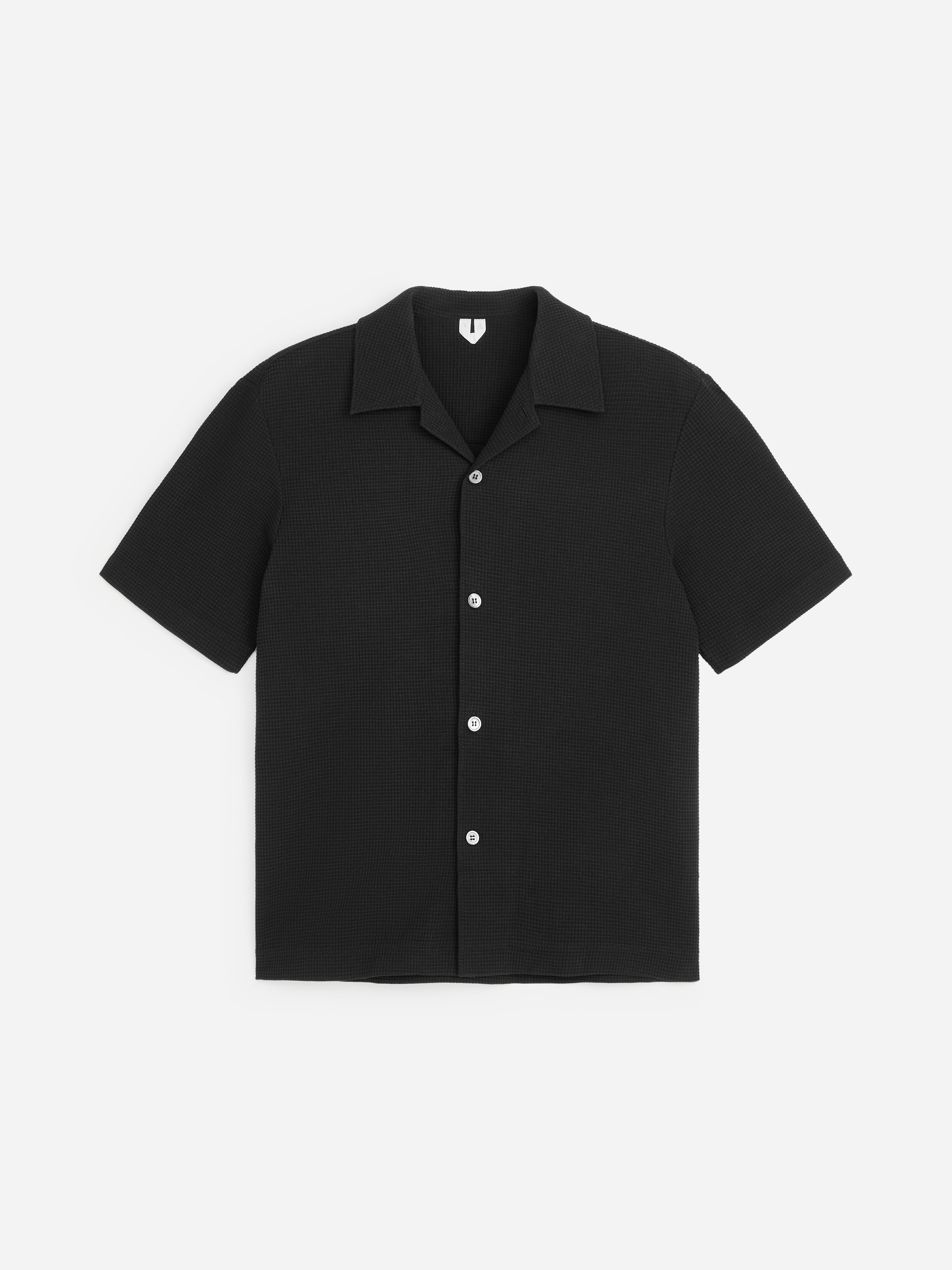 Chemise en jersey gaufré - Noir - Regular fit - Homme - StillMedia/DescriptiveStillLife - 1