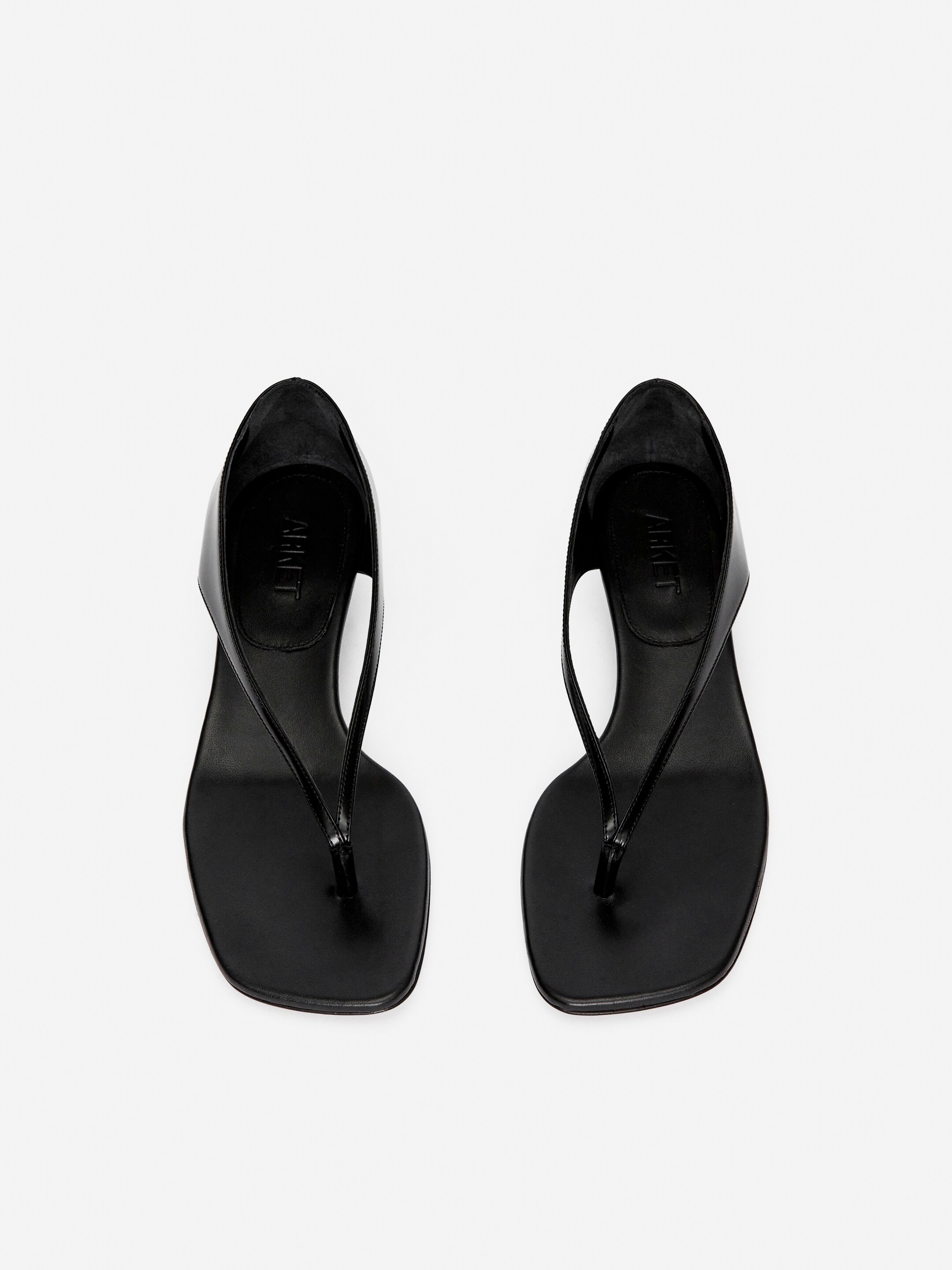 Zobacz większy obraz: Skórzane sandały - Czarny - ONA | H&M PL 4